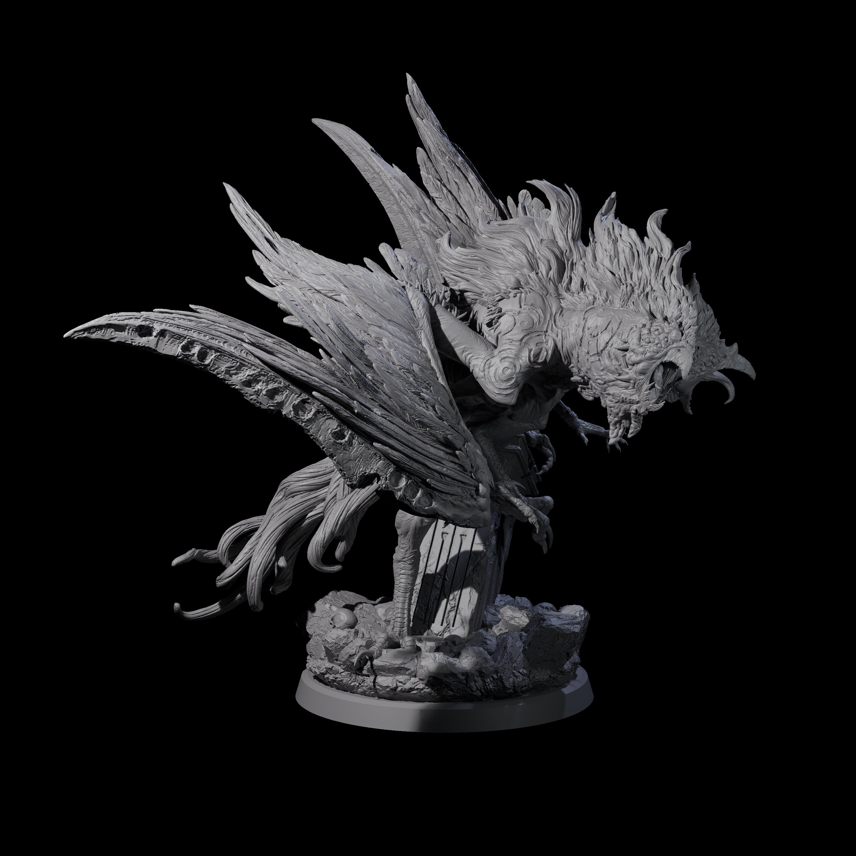 Four Vindictive Garuda Celestials Miniature for Dungeons and Dragons, Pathfinder or other TTRPGs