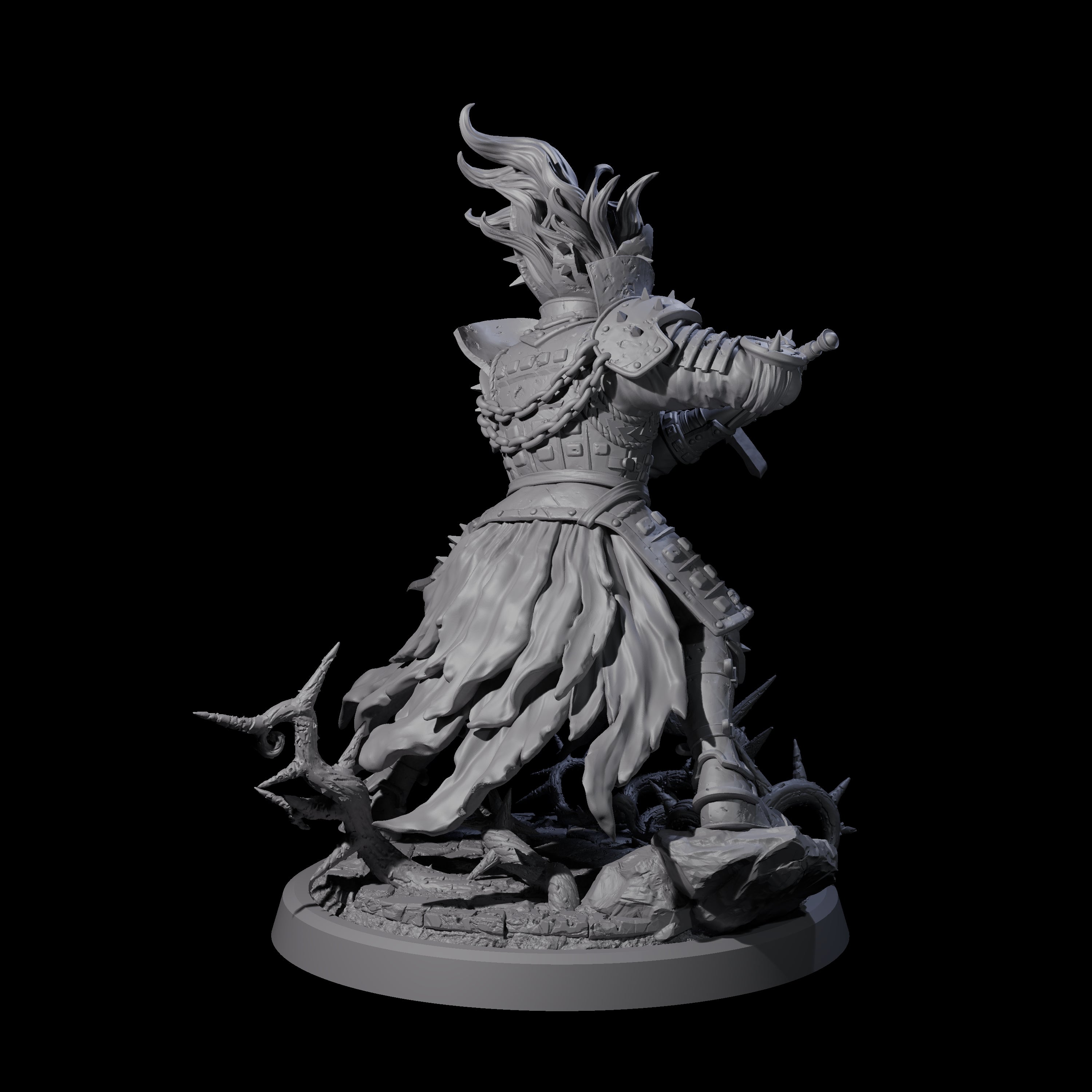 Four Well Trained Fire Elemental Myrmidons Miniature for Dungeons and Dragons, Pathfinder or other TTRPGs