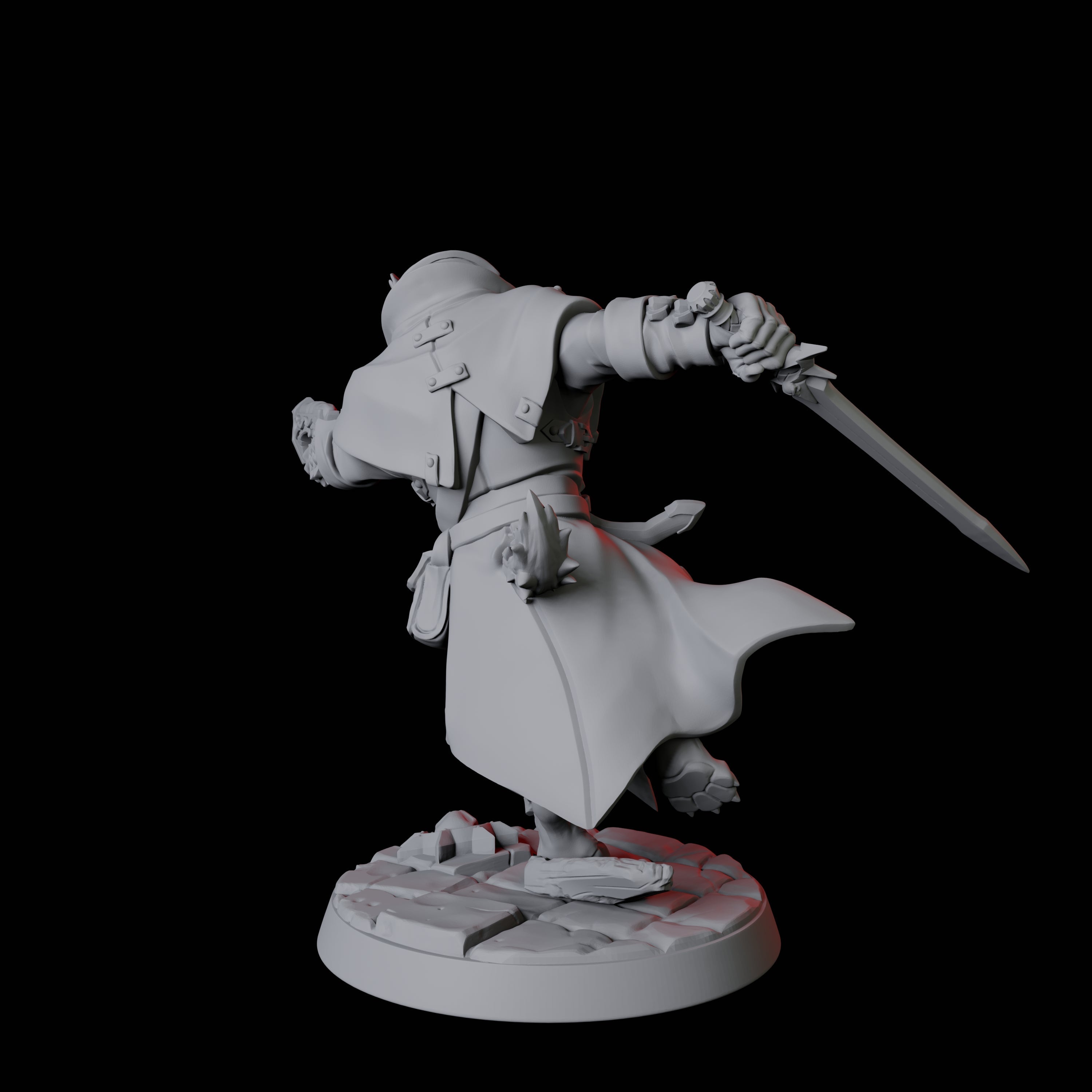 Four Werewolf Vampire Hunters Miniature for Dungeons and Dragons, Pathfinder or other TTRPGs