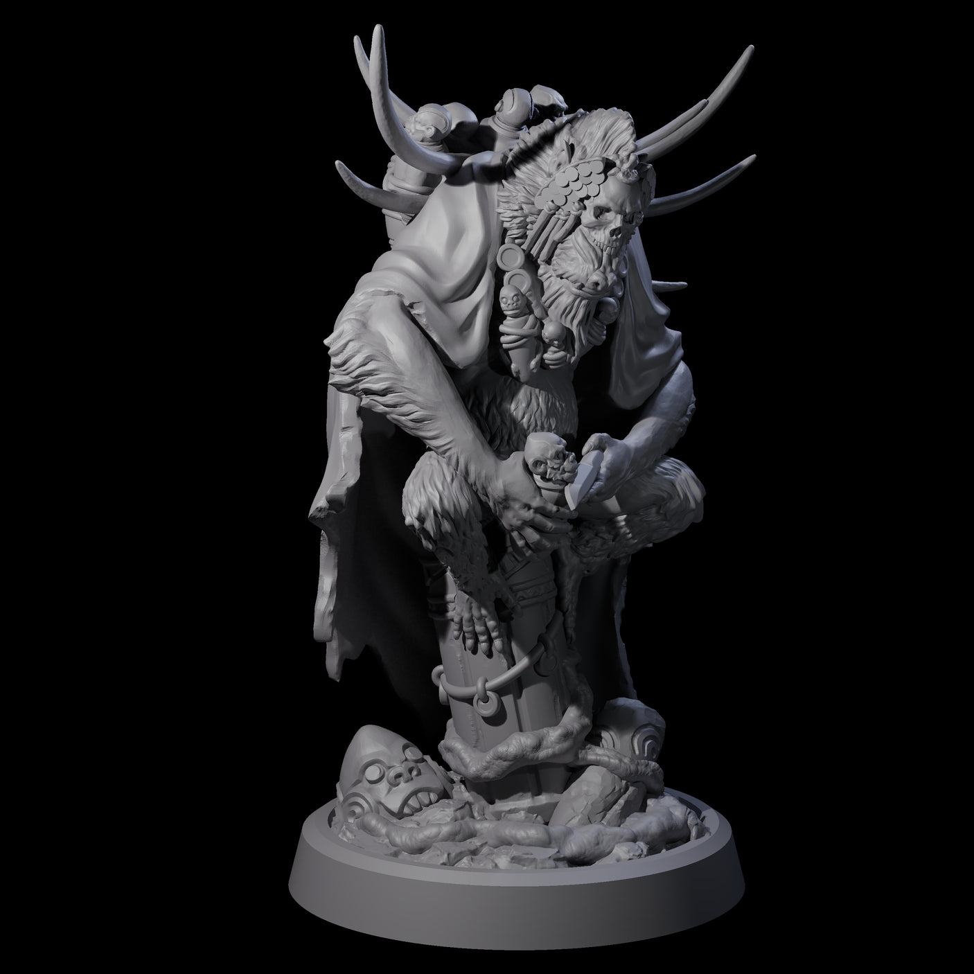 Four Wise Hazodee Elders Miniature for Dungeons and Dragons, Pathfinder or other TTRPGs