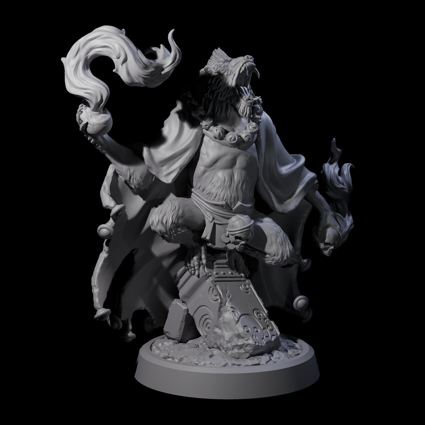 Four Wise Hazodee Elders Miniature for Dungeons and Dragons, Pathfinder or other TTRPGs