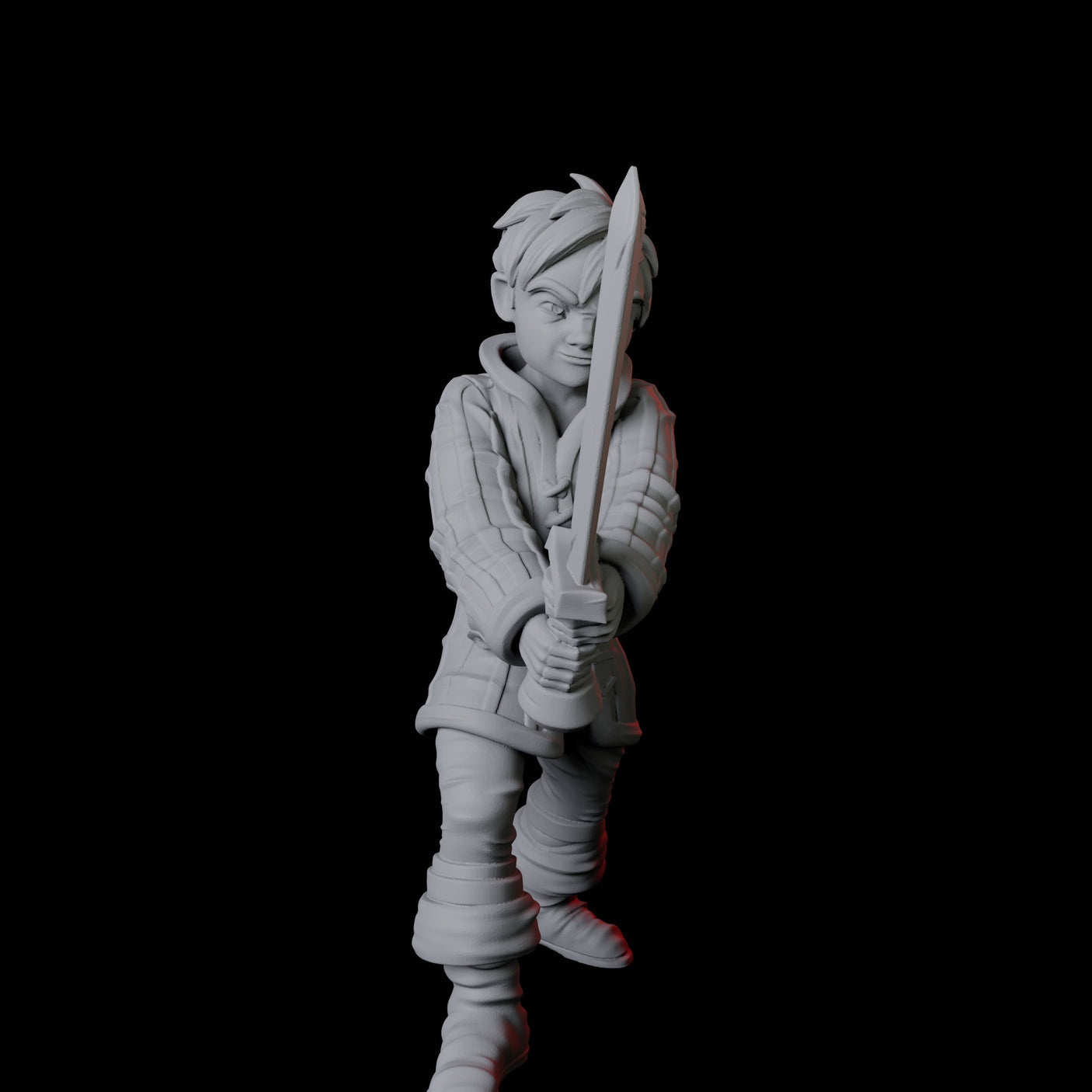 Four Young Squires Miniature for Dungeons and Dragons, Pathfinder or other TTRPGs