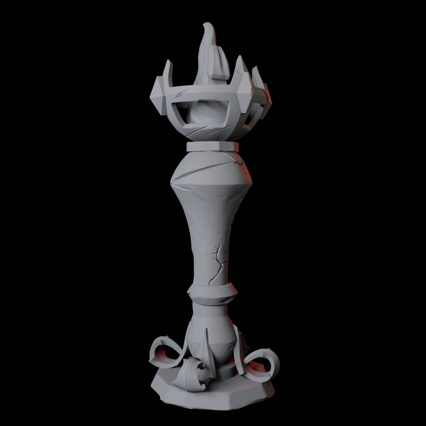 Free Standing Torch Miniature for Dungeons and Dragons, Pathfinder or other TTRPGs