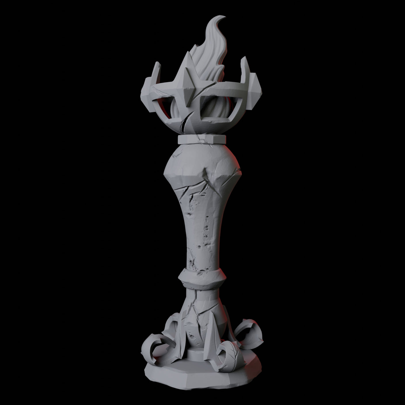 Free Standing Torch Miniature for Dungeons and Dragons, Pathfinder or other TTRPGs