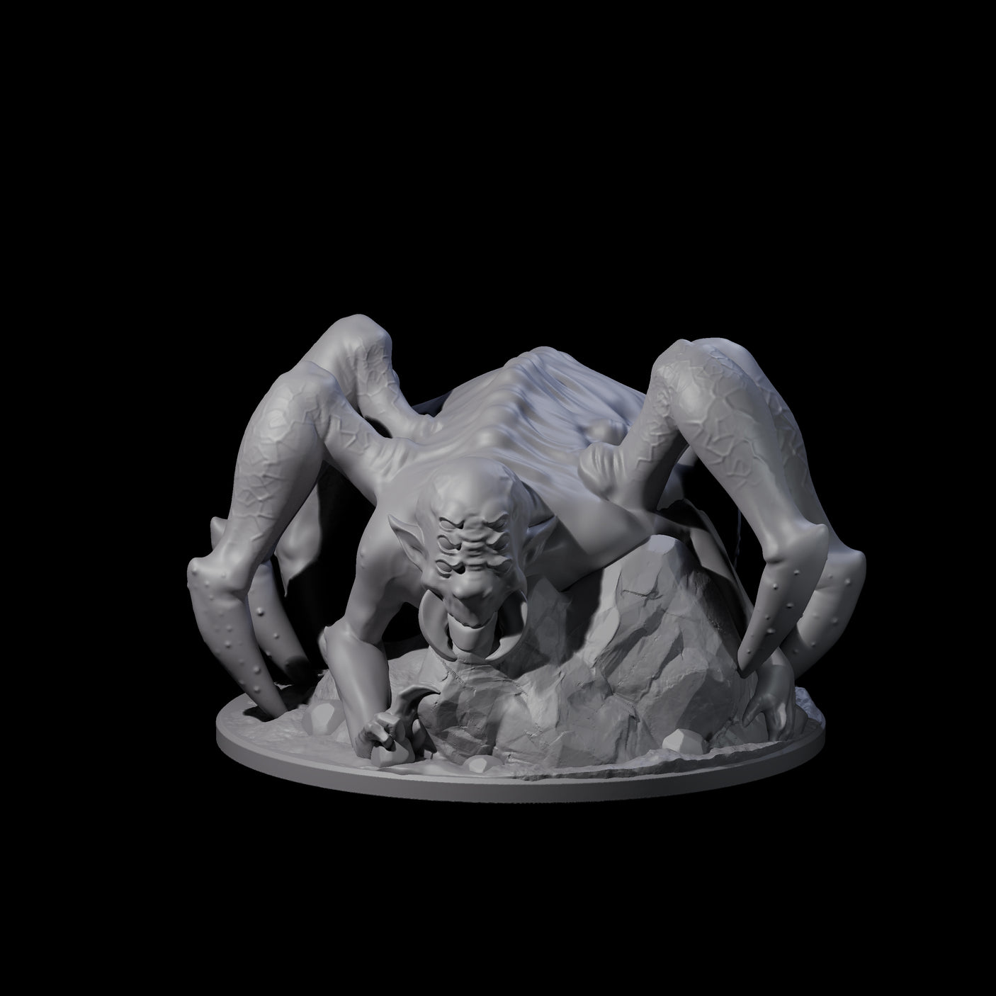 Freshly Birthed Drider Priestess Miniature for Dungeons and Dragons, Pathfinder or other TTRPGs