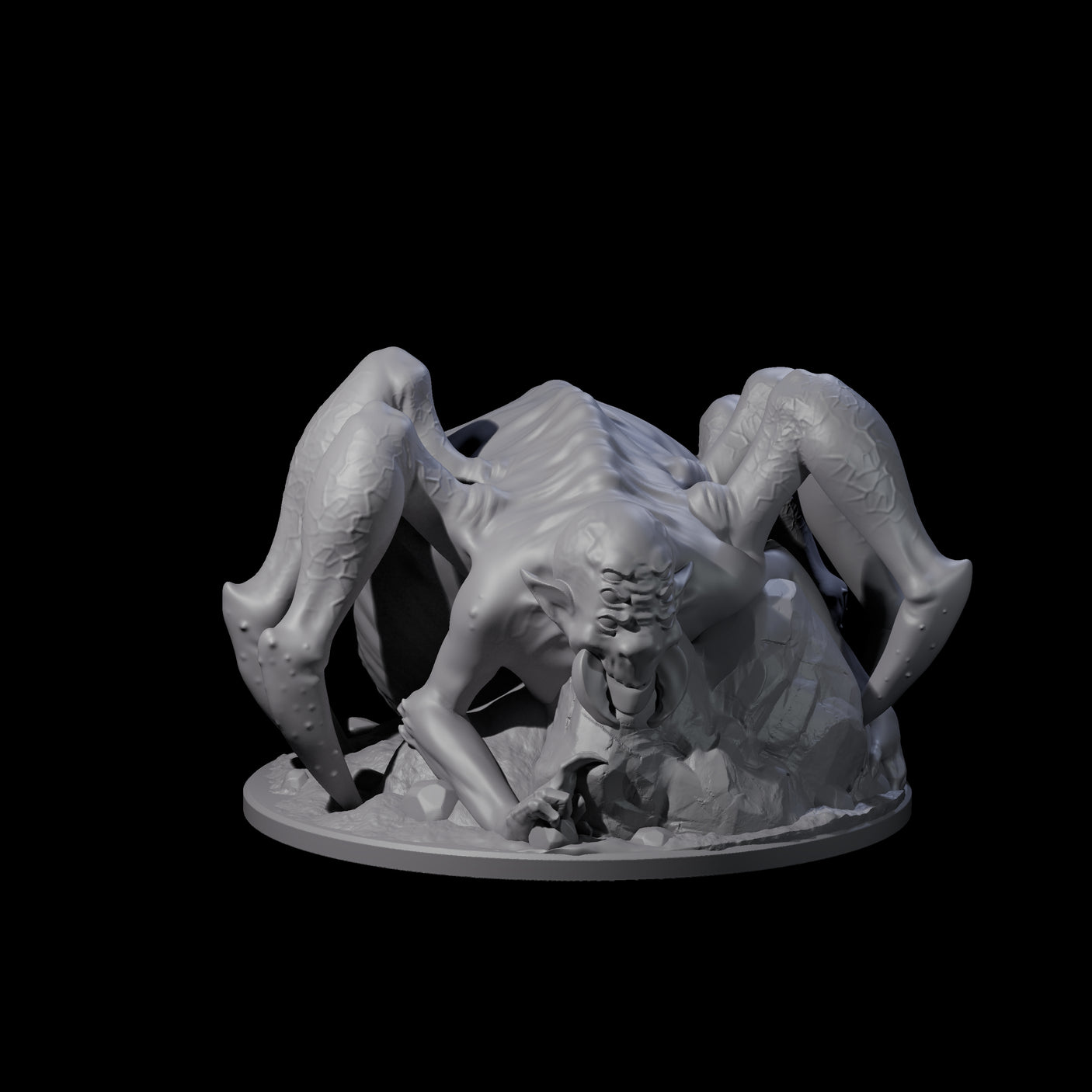 Freshly Birthed Drider Priestess Miniature for Dungeons and Dragons, Pathfinder or other TTRPGs