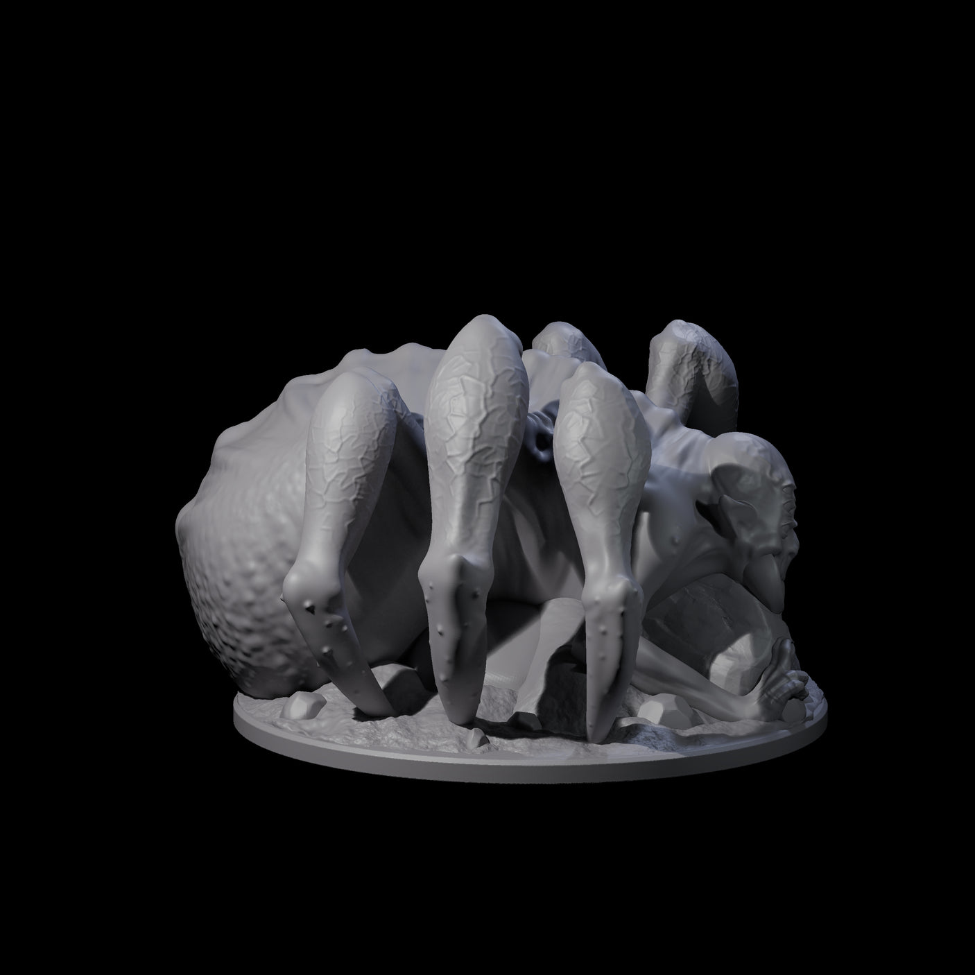 Freshly Birthed Drider Priestess Miniature for Dungeons and Dragons, Pathfinder or other TTRPGs