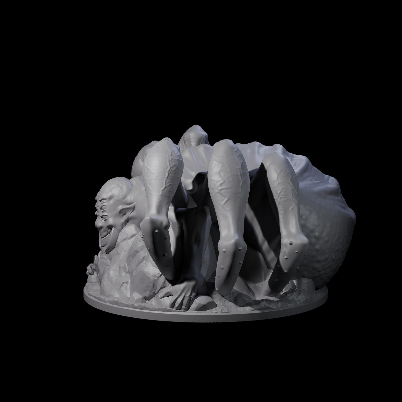 Freshly Birthed Drider Priestess Miniature for Dungeons and Dragons, Pathfinder or other TTRPGs