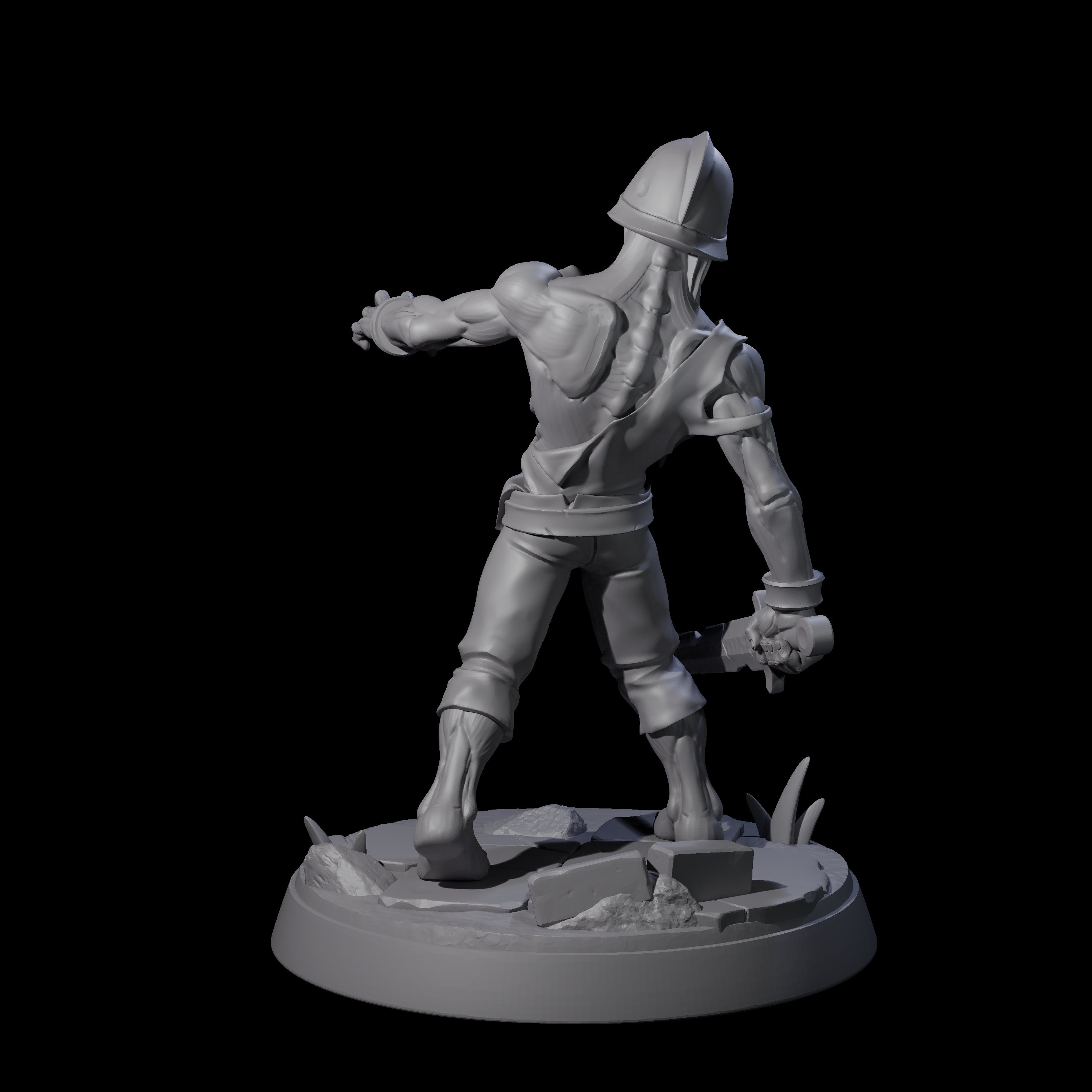 Freshly Risen Zombie Soldier A Miniature for Dungeons and Dragons, Pathfinder or other TTRPGs