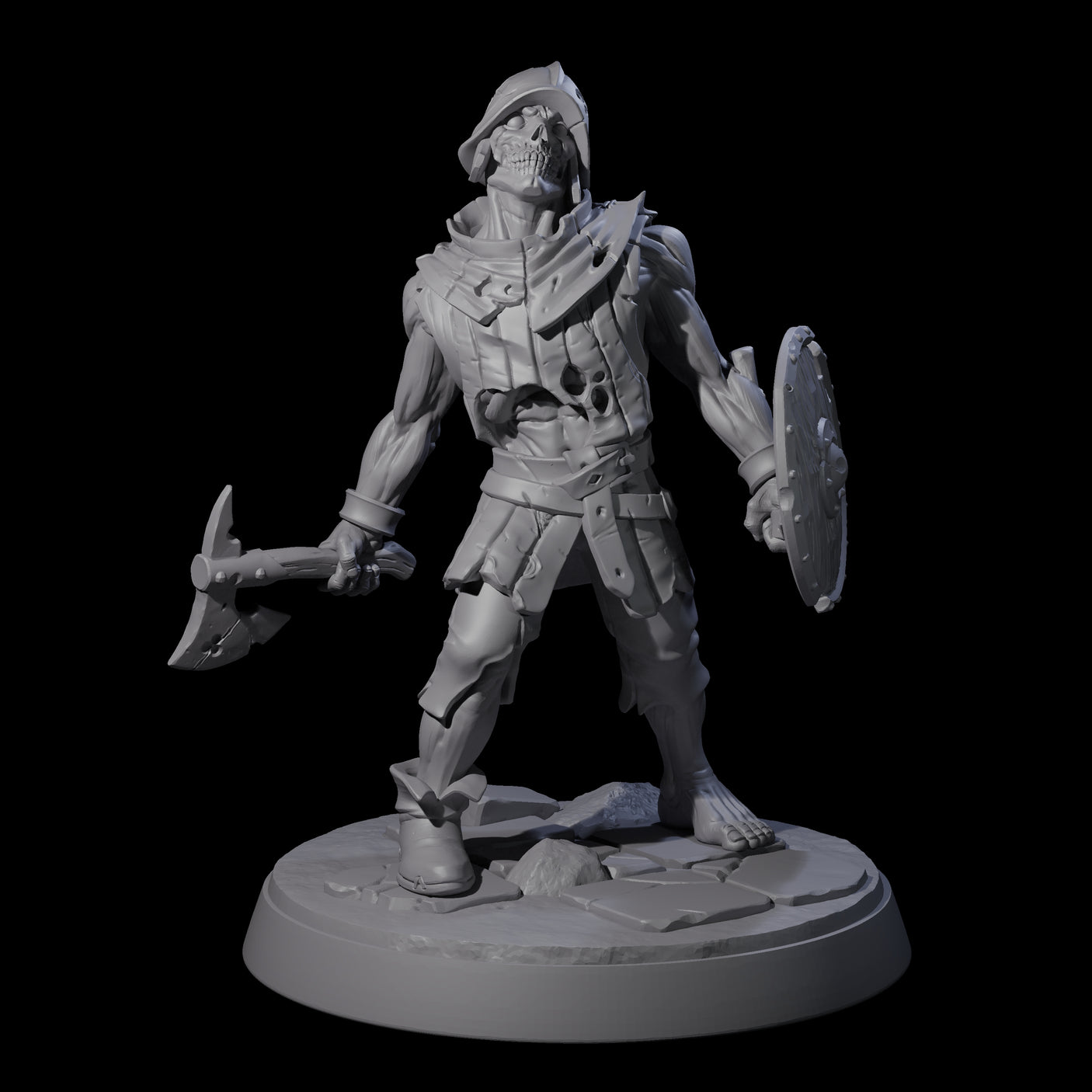Freshly Risen Zombie Soldier B Miniature for Dungeons and Dragons, Pathfinder or other TTRPGs