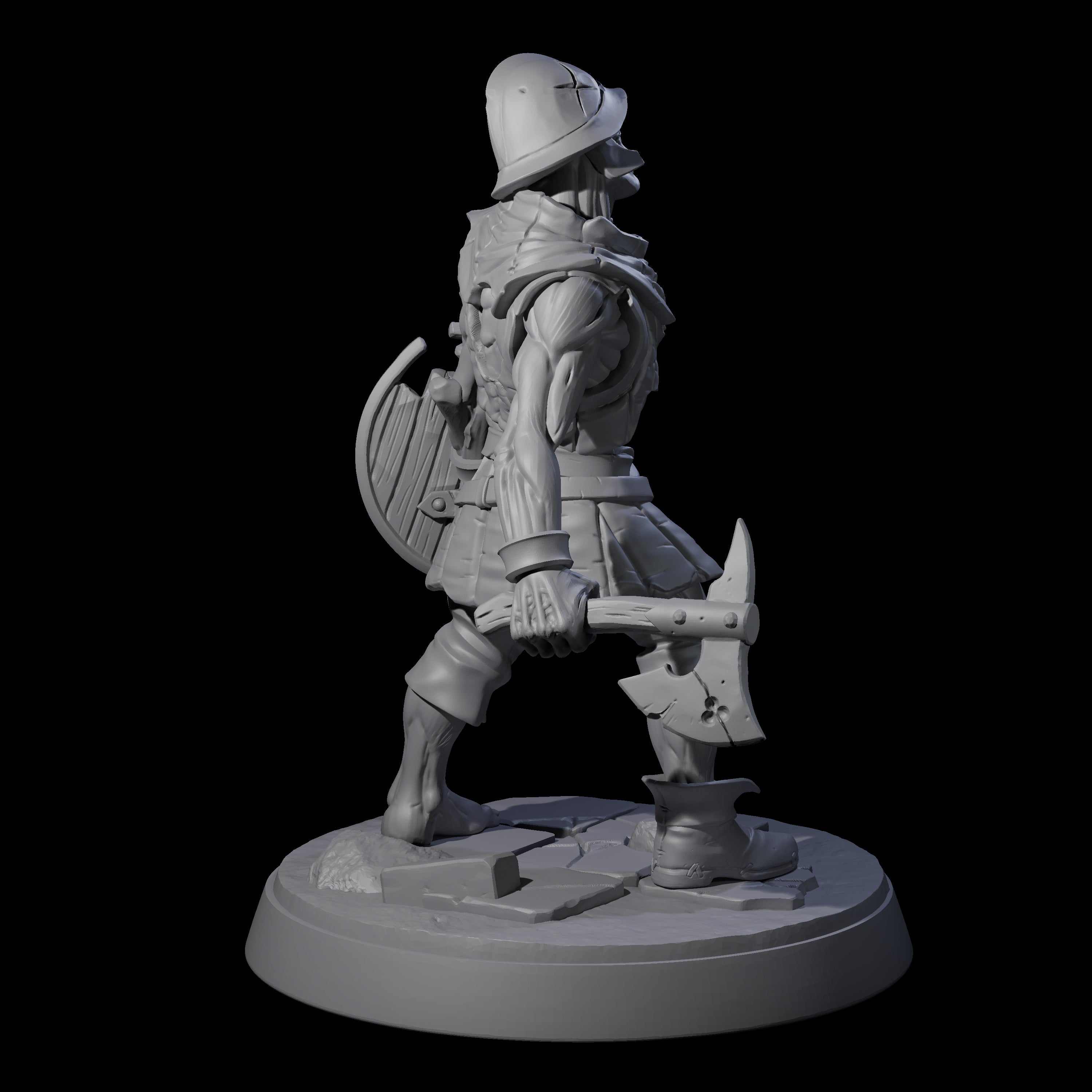 Freshly Risen Zombie Soldier B Miniature for Dungeons and Dragons, Pathfinder or other TTRPGs