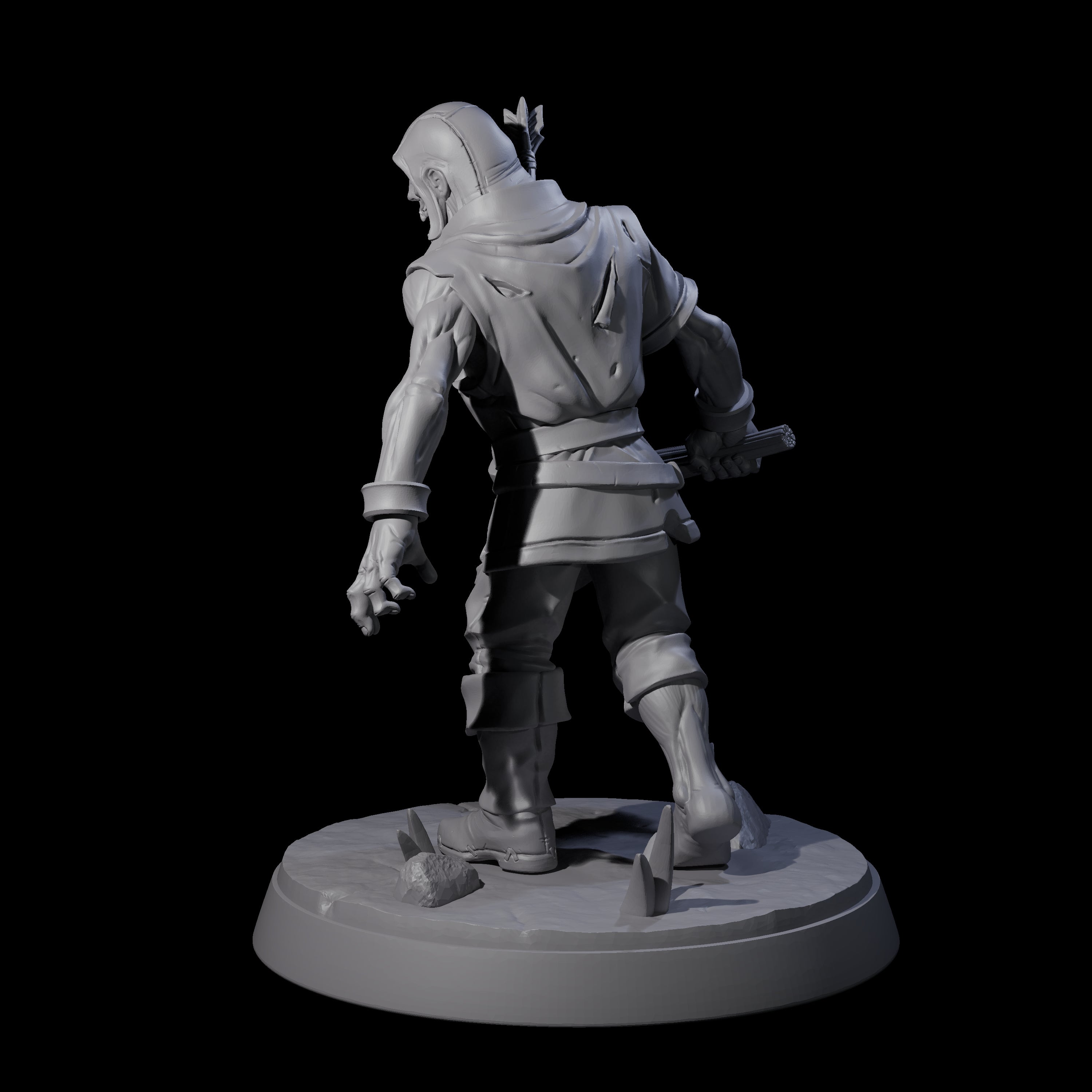 Freshly Risen Zombie Soldier C Miniature for Dungeons and Dragons, Pathfinder or other TTRPGs