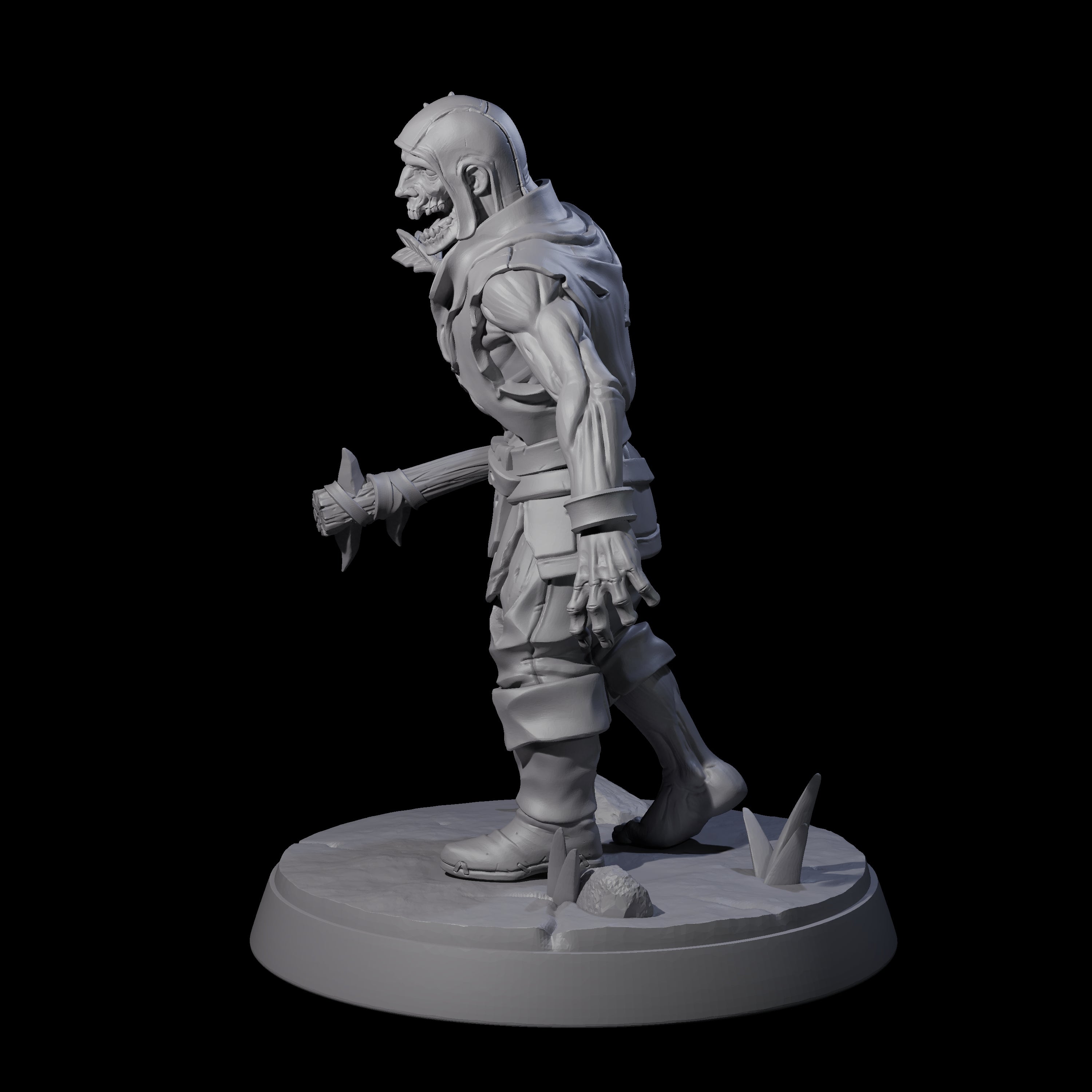 Freshly Risen Zombie Soldier C Miniature for Dungeons and Dragons, Pathfinder or other TTRPGs
