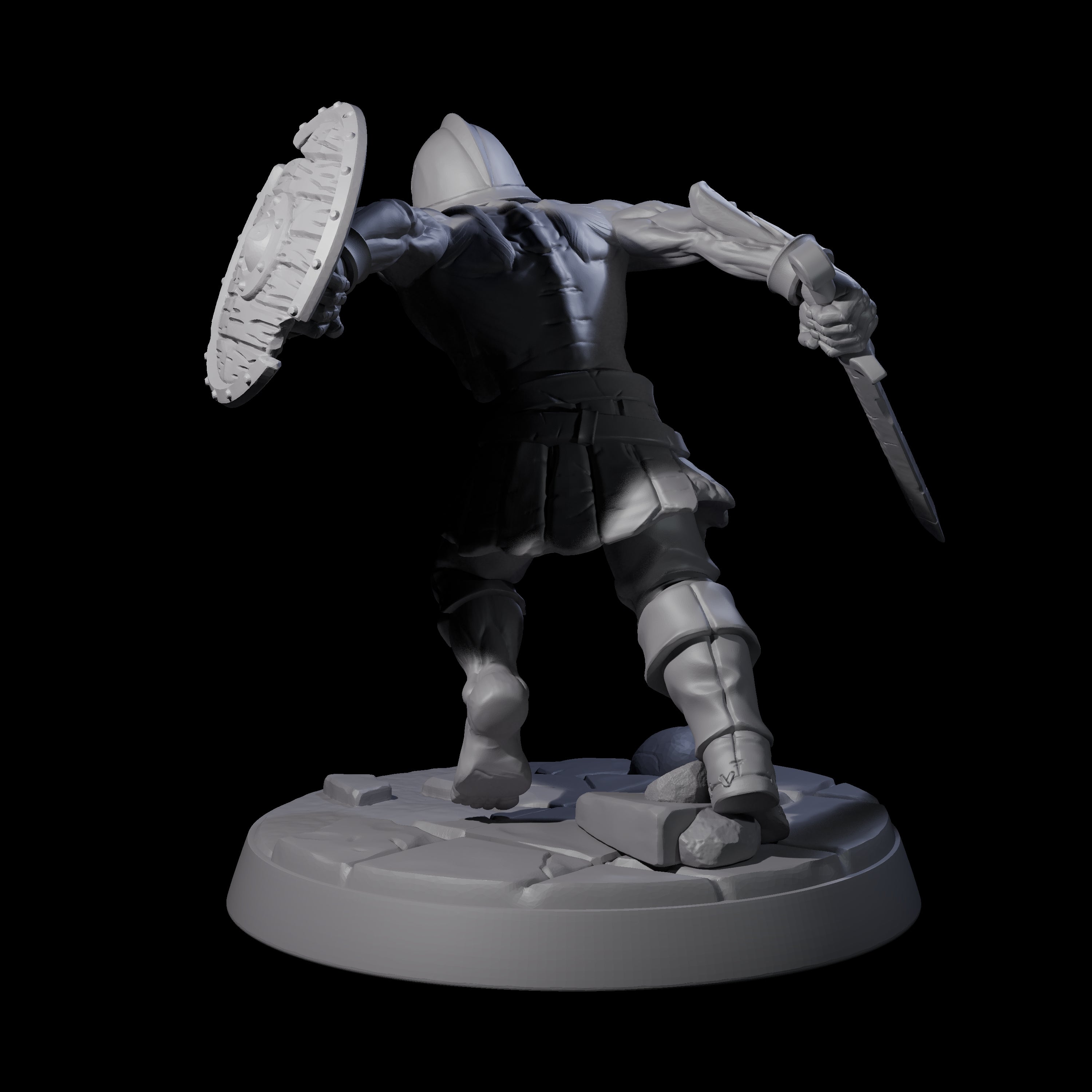Freshly Risen Zombie Soldier D Miniature for Dungeons and Dragons, Pathfinder or other TTRPGs