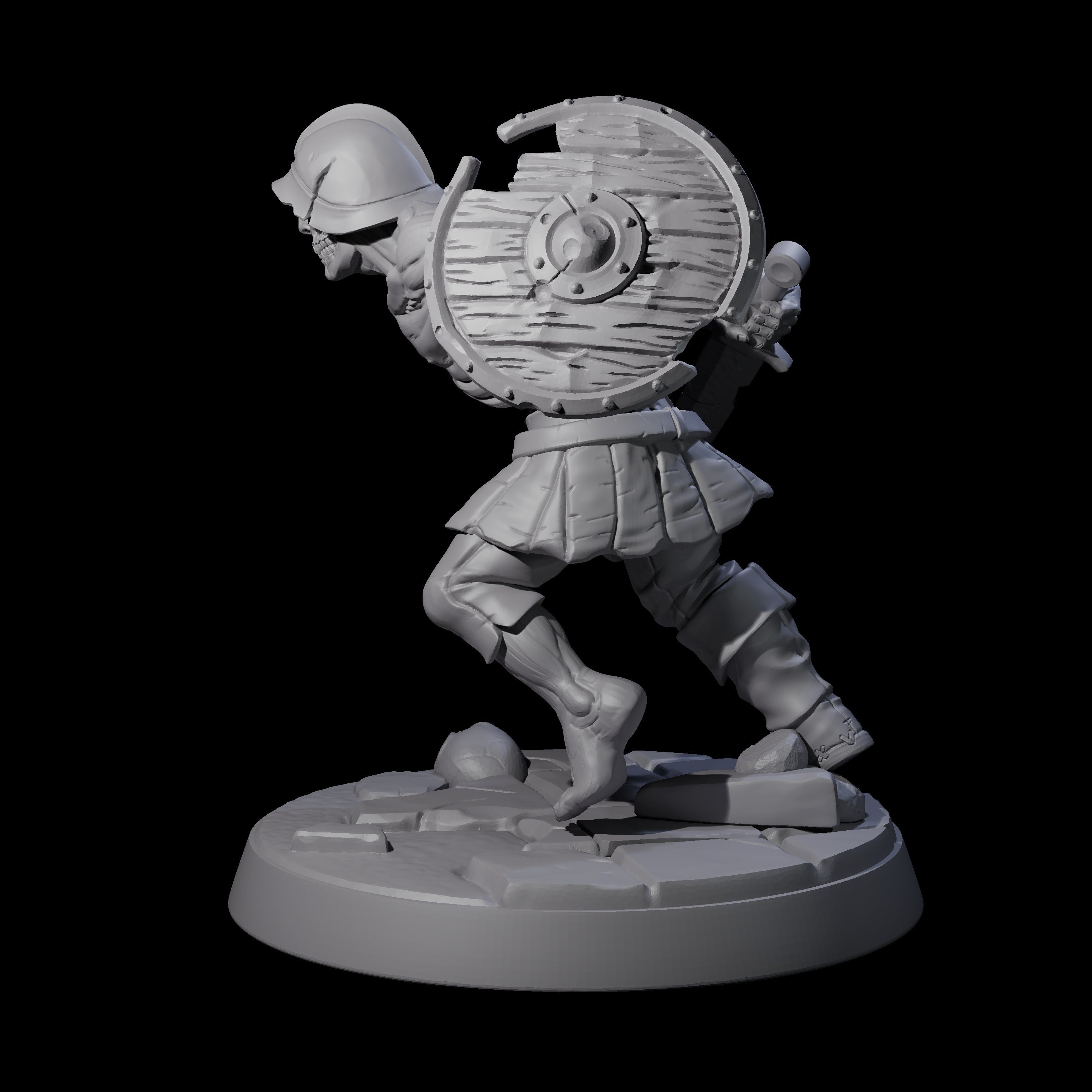 Freshly Risen Zombie Soldier D Miniature for Dungeons and Dragons, Pathfinder or other TTRPGs