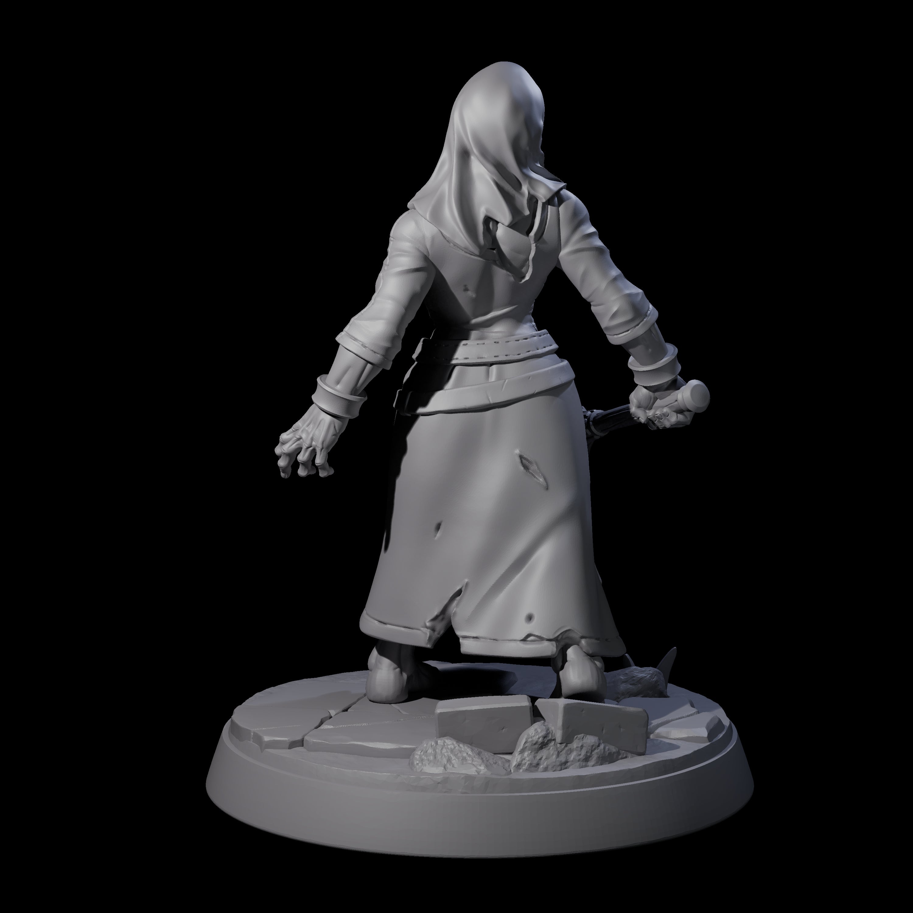Freshly Risen Zombie Soldier E Miniature for Dungeons and Dragons, Pathfinder or other TTRPGs