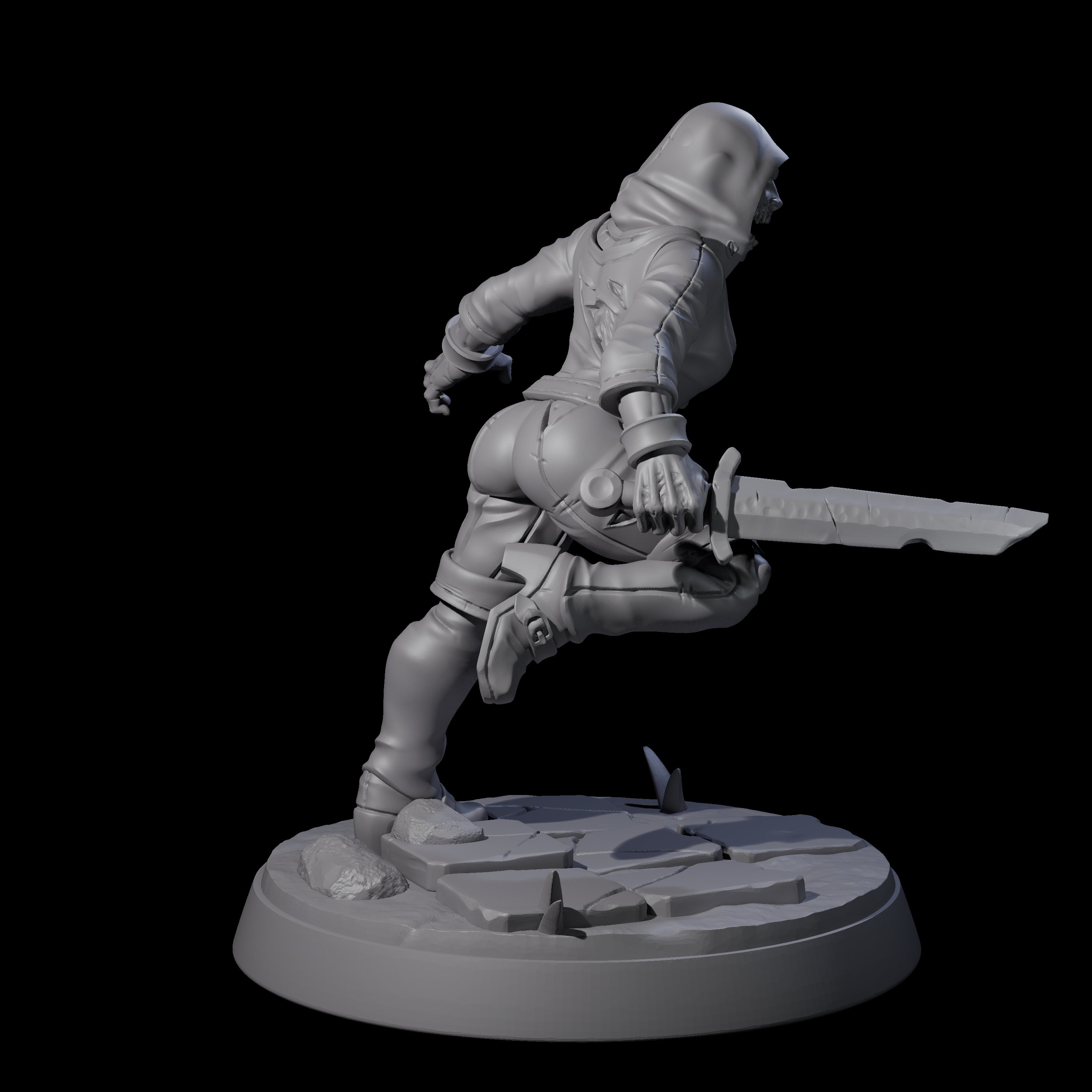 Freshly Risen Zombie Soldier F Miniature for Dungeons and Dragons, Pathfinder or other TTRPGs