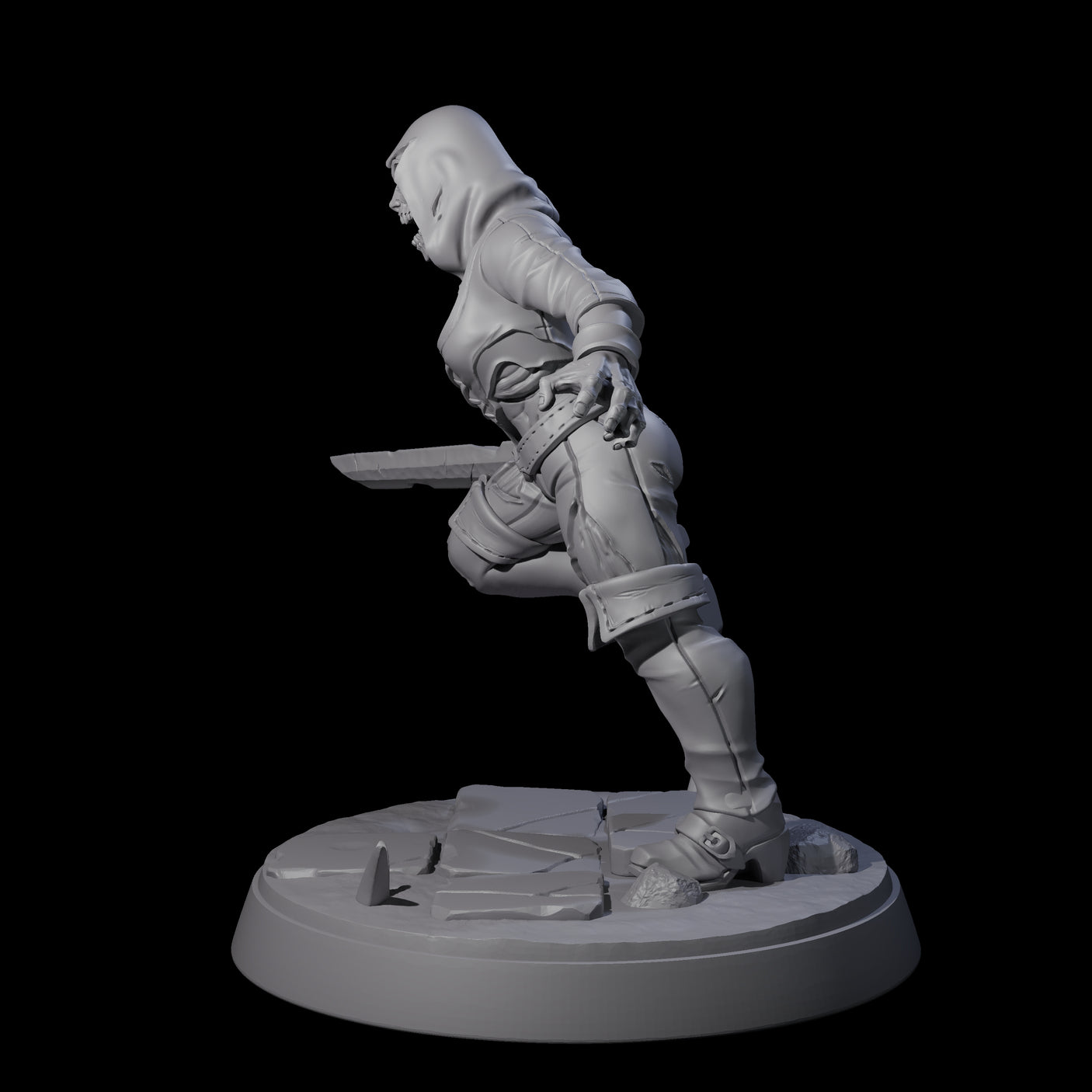Freshly Risen Zombie Soldier F Miniature for Dungeons and Dragons, Pathfinder or other TTRPGs