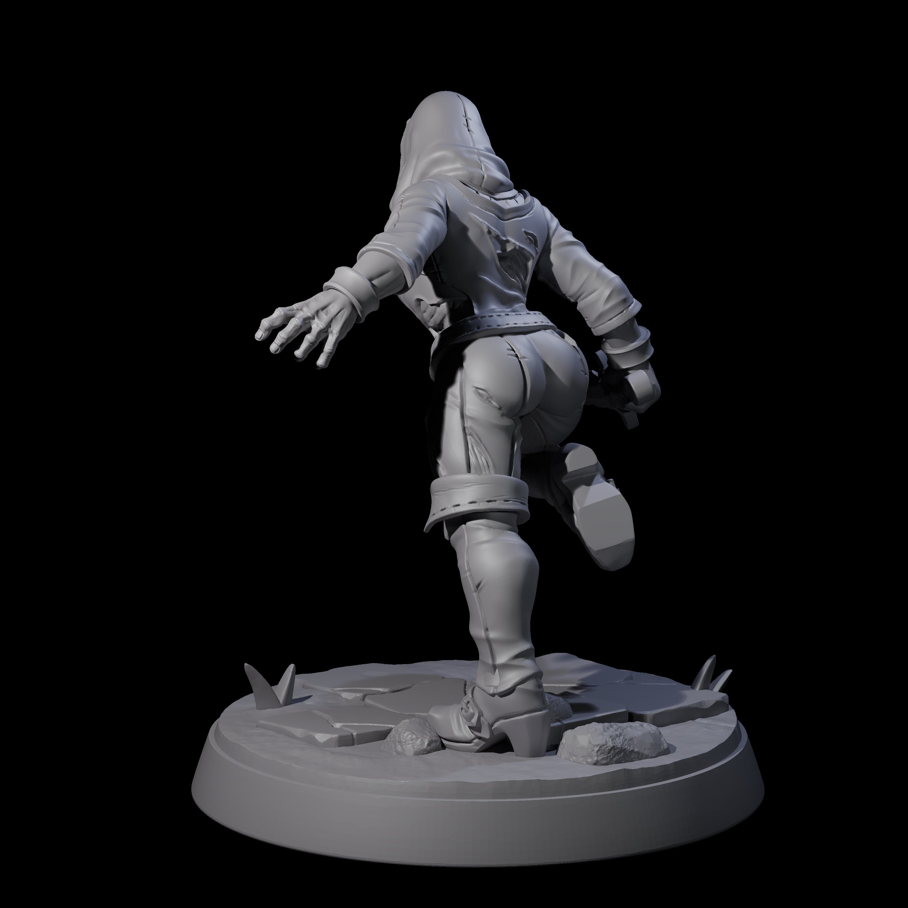 Freshly Risen Zombie Soldier F Miniature for Dungeons and Dragons, Pathfinder or other TTRPGs