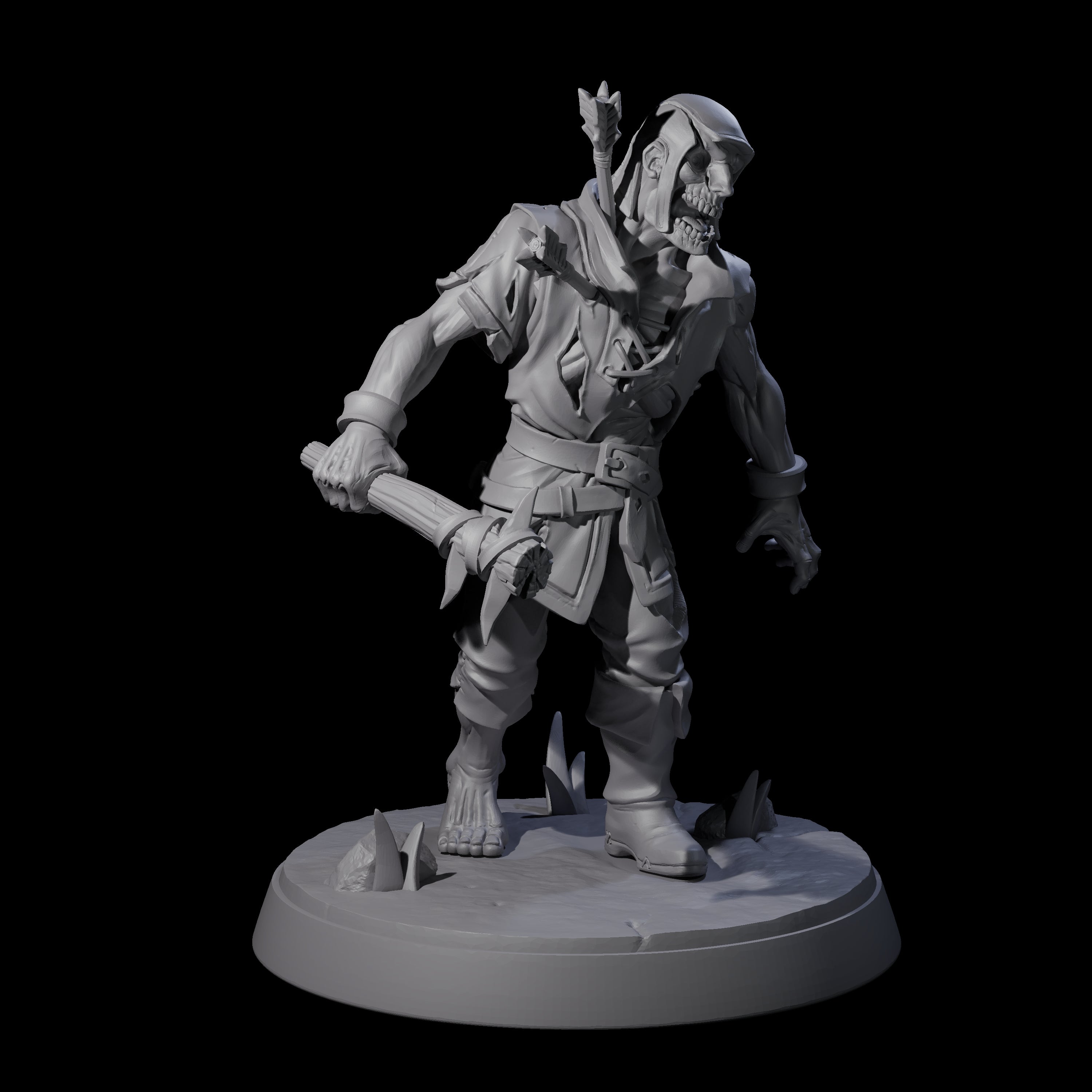 Freshly Risen Zombie Soldiers Miniature for Dungeons and Dragons, Pathfinder or other TTRPGs