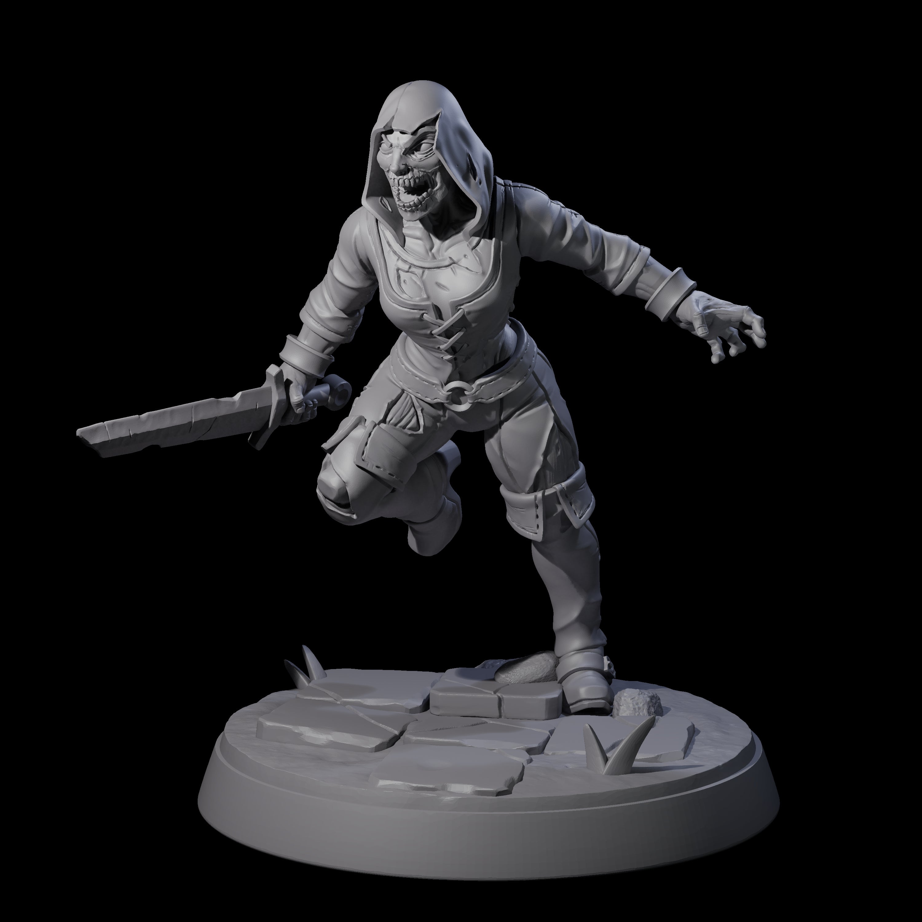 Freshly Risen Zombie Soldiers Miniature for Dungeons and Dragons, Pathfinder or other TTRPGs