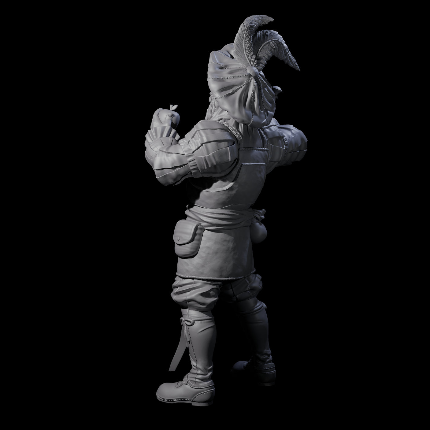 Frivolous Musketeer Miniature for Dungeons and Dragons, Pathfinder or other TTRPGs