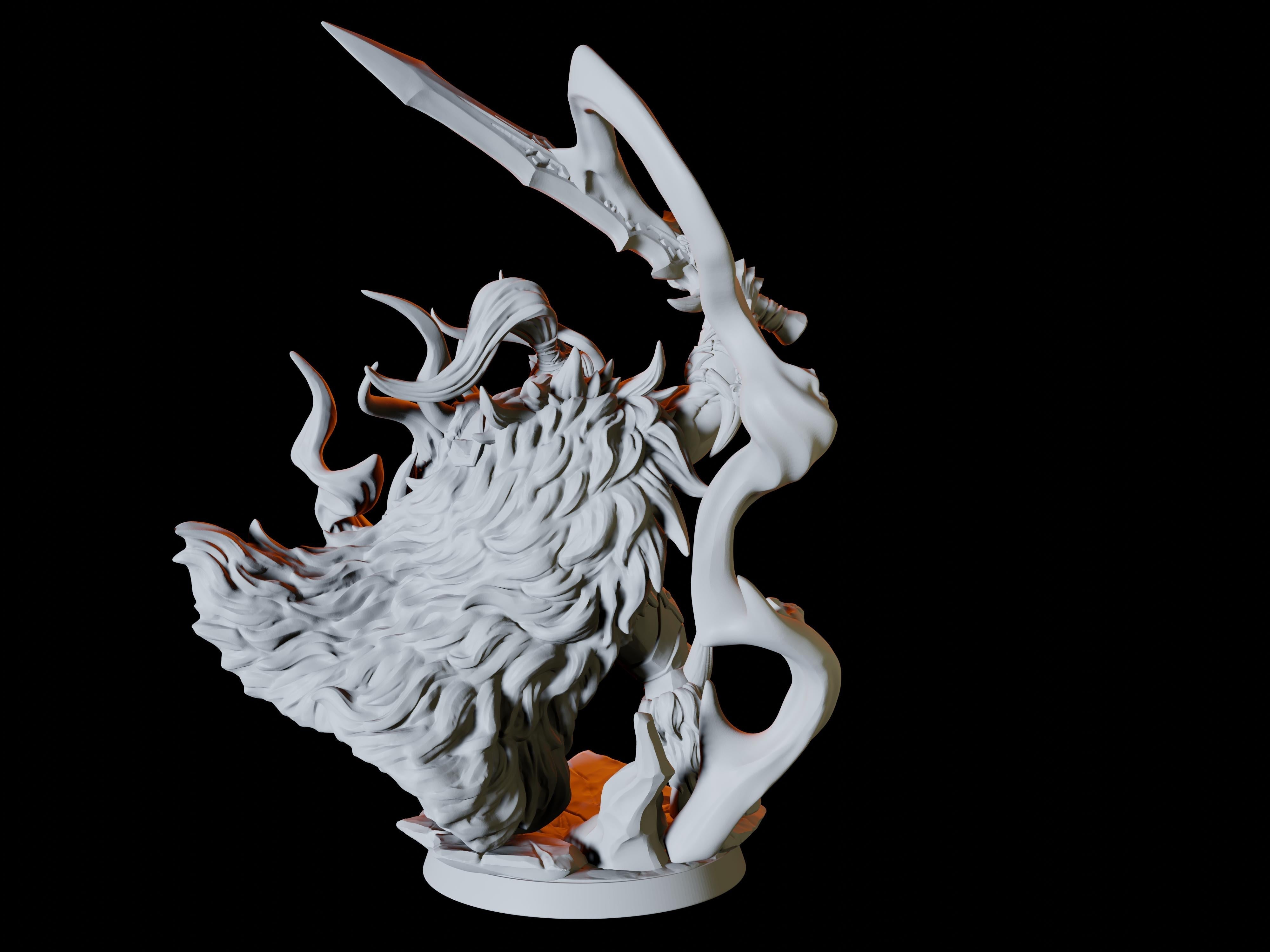 Frost Orc Wizard Miniature for Dungeons and Dragons - Myth Forged