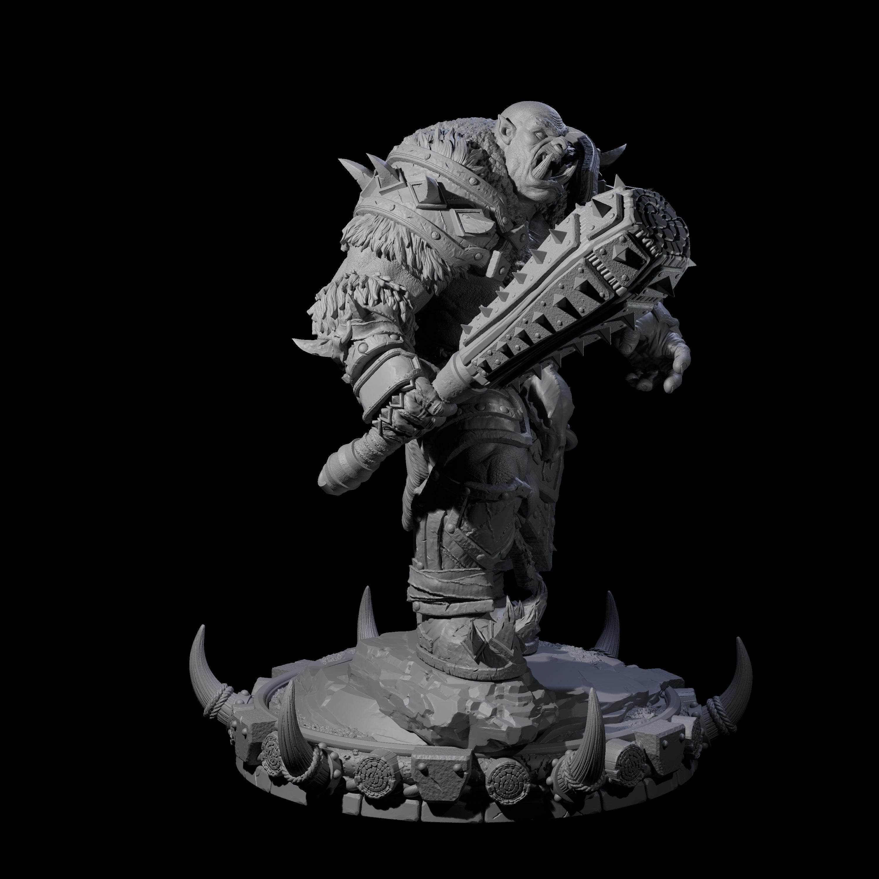 Frostbane Orc A Miniature for Dungeons and Dragons, Pathfinder or other TTRPGs