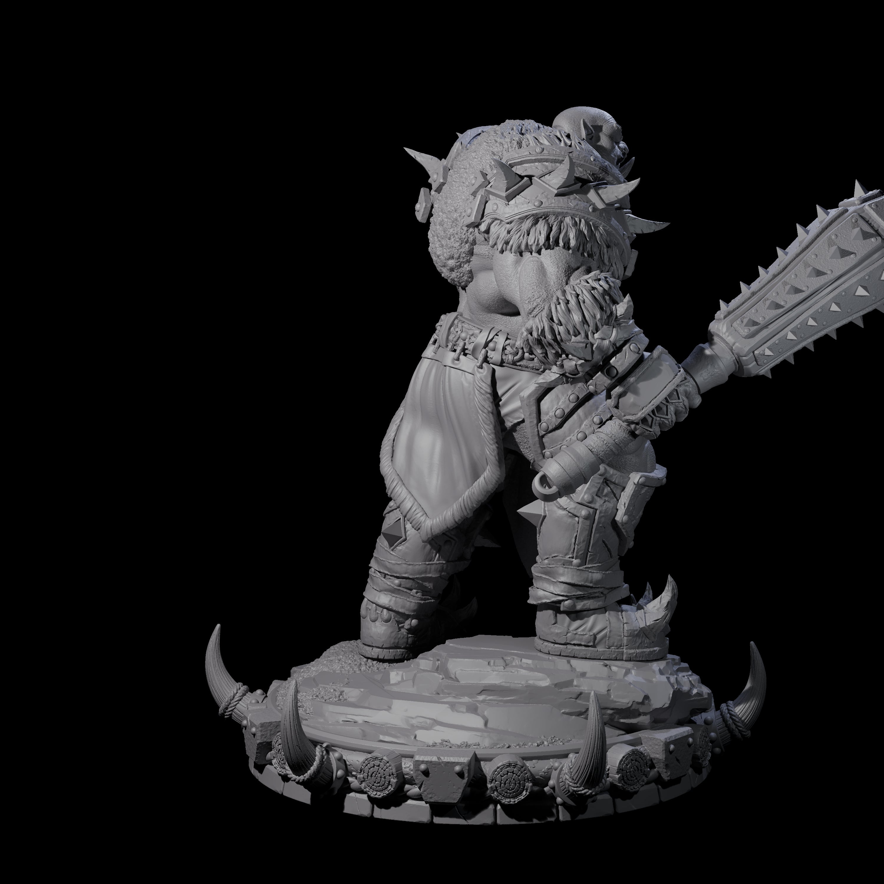 Frostbane Orc A Miniature for Dungeons and Dragons, Pathfinder or other TTRPGs