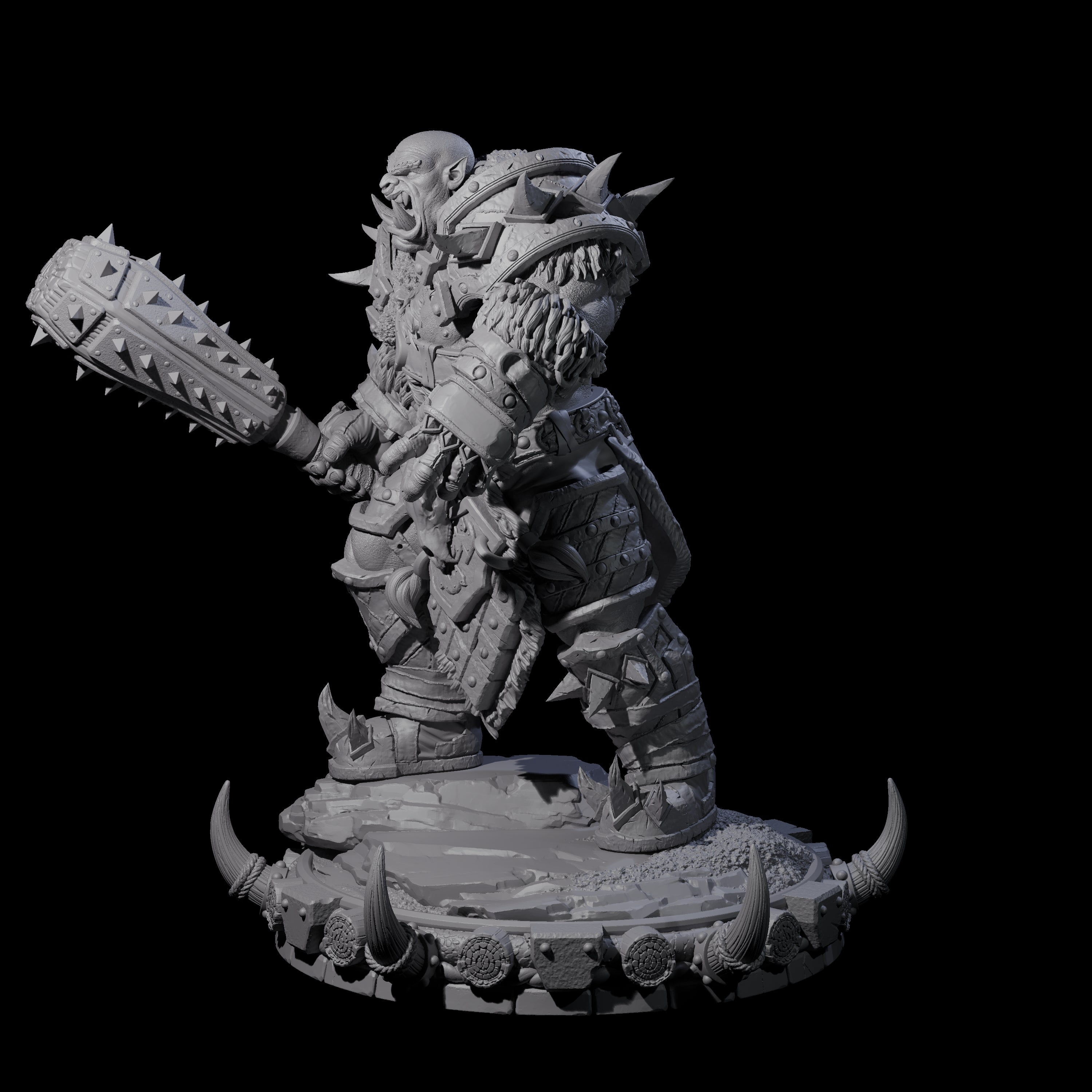 Frostbane Orc A Miniature for Dungeons and Dragons, Pathfinder or other TTRPGs