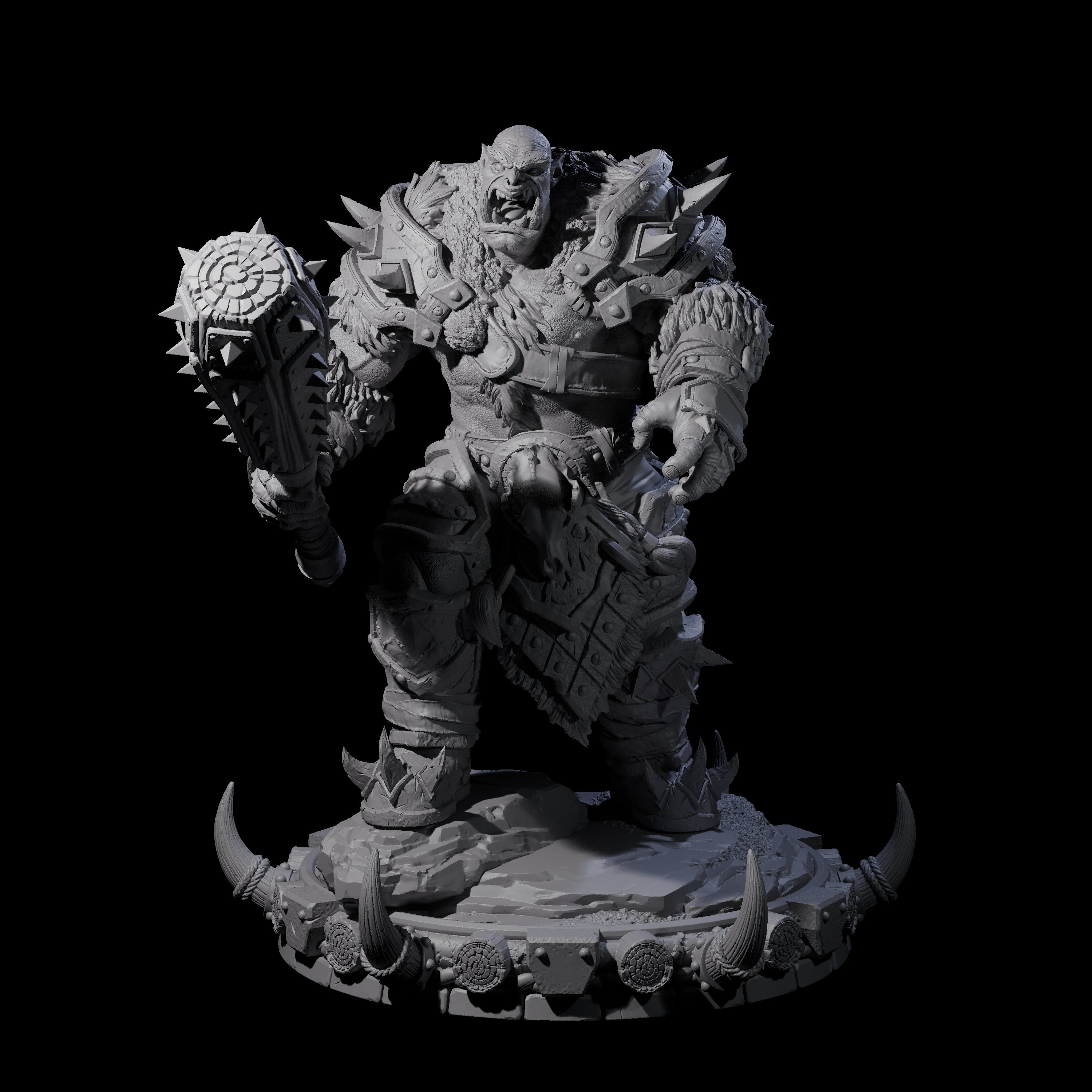 Frostbane Orc A Miniature for Dungeons and Dragons, Pathfinder or other TTRPGs