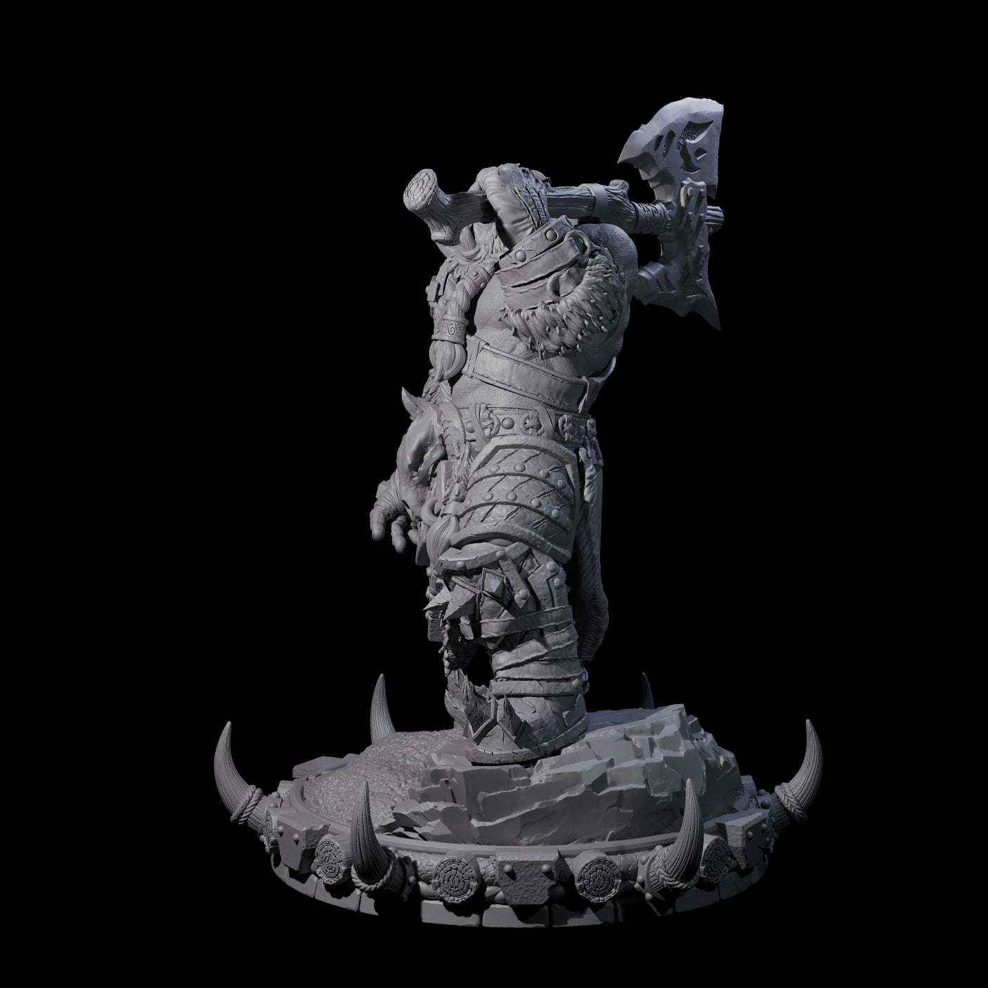 Frostbane Orc B Miniature for Dungeons and Dragons, Pathfinder or other TTRPGs