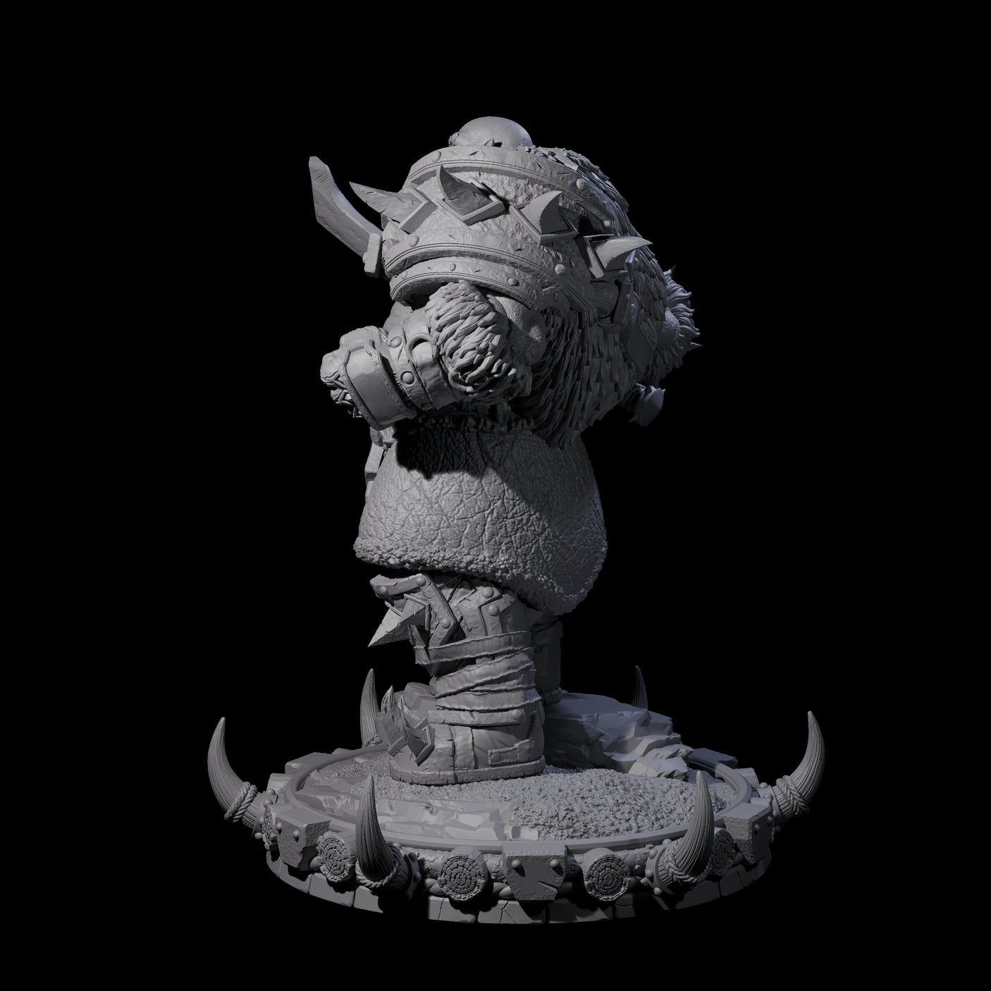 Frostbane Orc C Miniature for Dungeons and Dragons, Pathfinder or other TTRPGs