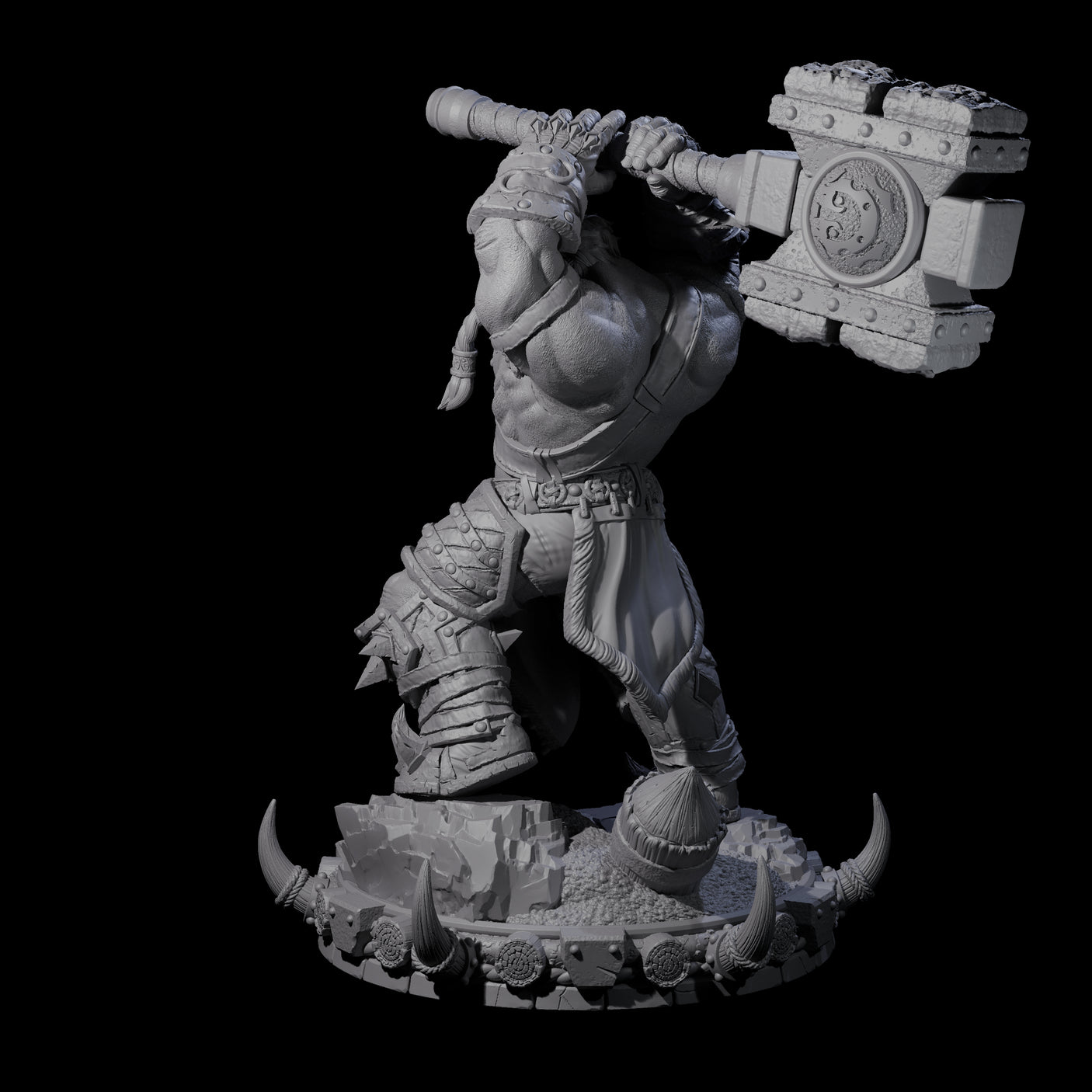 Frostbane Orc F Miniature for Dungeons and Dragons, Pathfinder or other TTRPGs