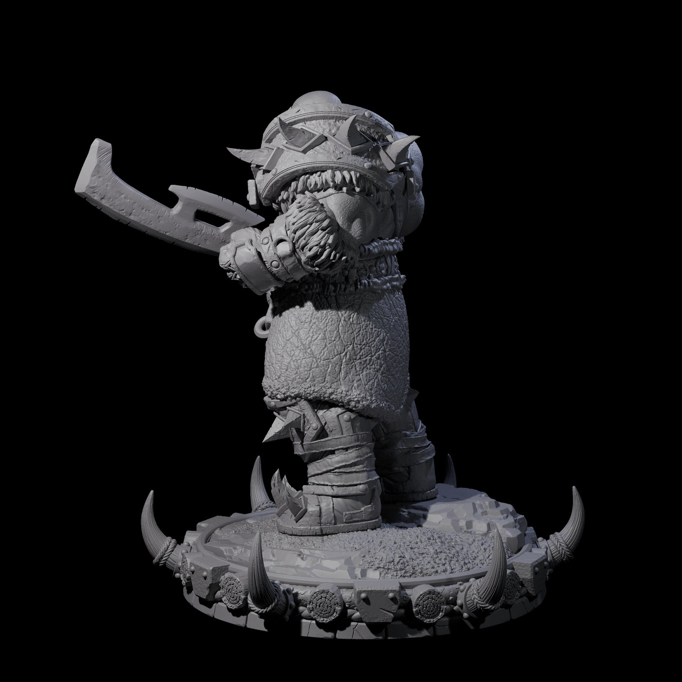 Frostbane Orc H Miniature for Dungeons and Dragons, Pathfinder or other TTRPGs