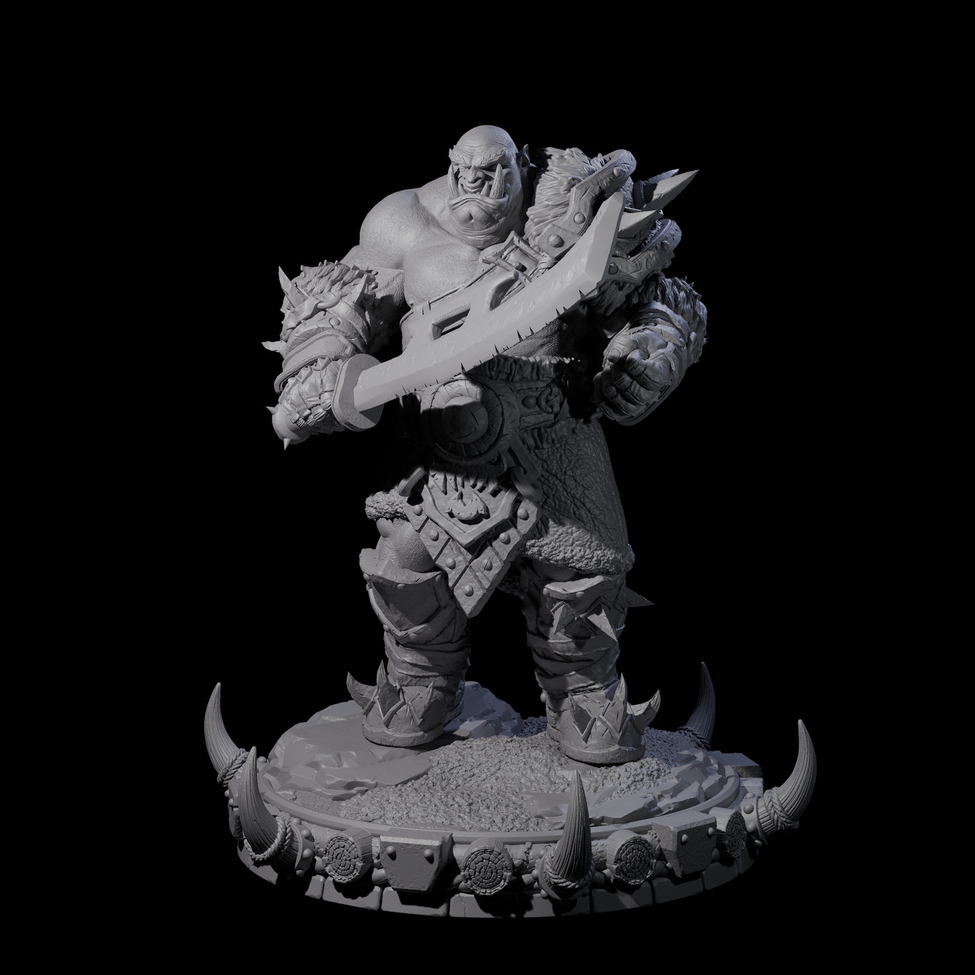Frostbane Orc H Miniature for Dungeons and Dragons, Pathfinder or other TTRPGs