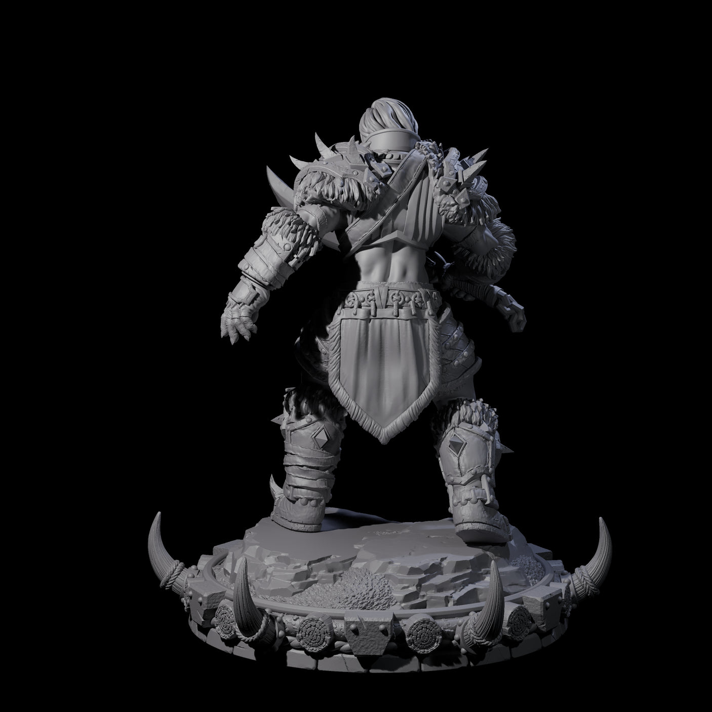 Frostbane Orc J Miniature for Dungeons and Dragons, Pathfinder or other TTRPGs