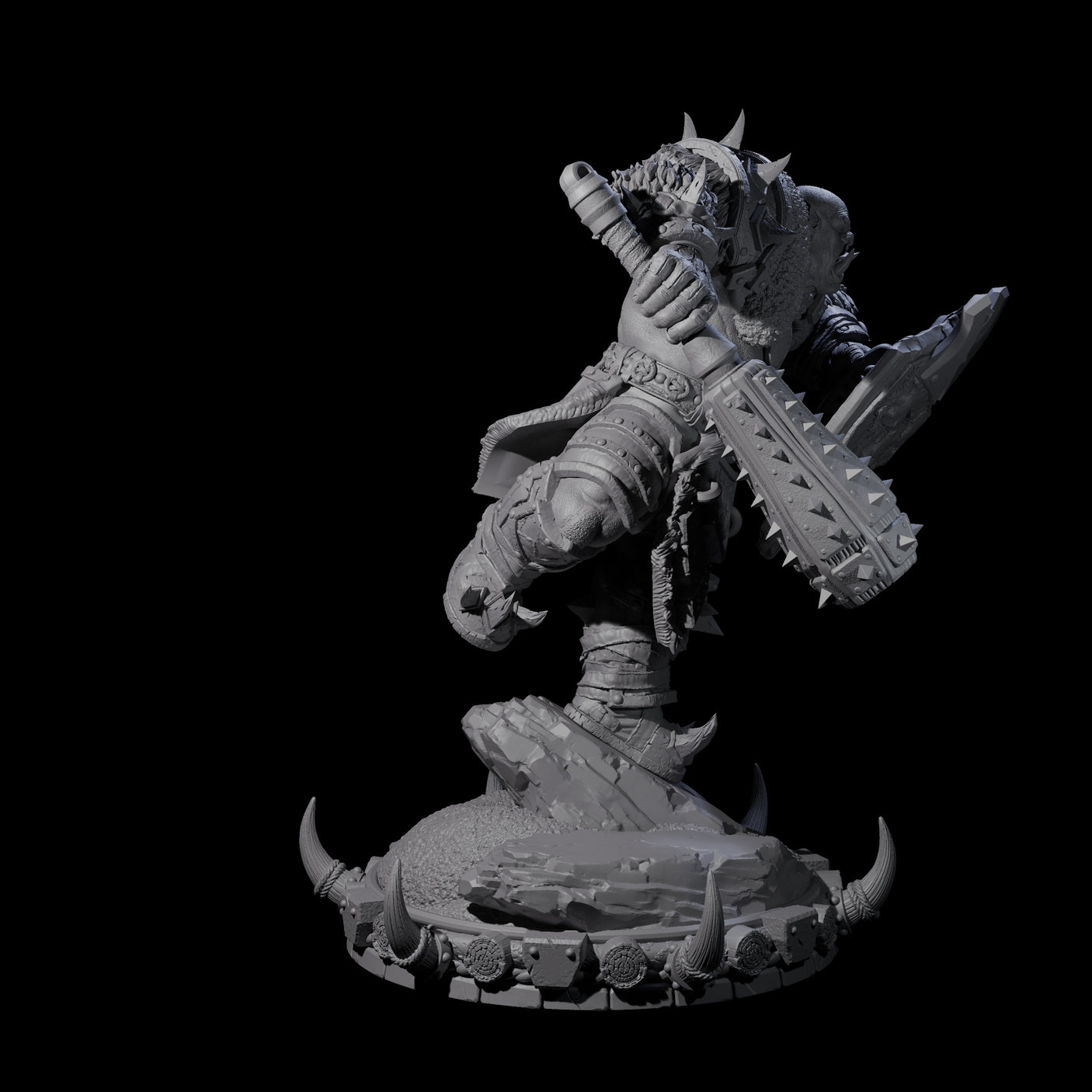 Frostbane Orc K Miniature for Dungeons and Dragons, Pathfinder or other TTRPGs