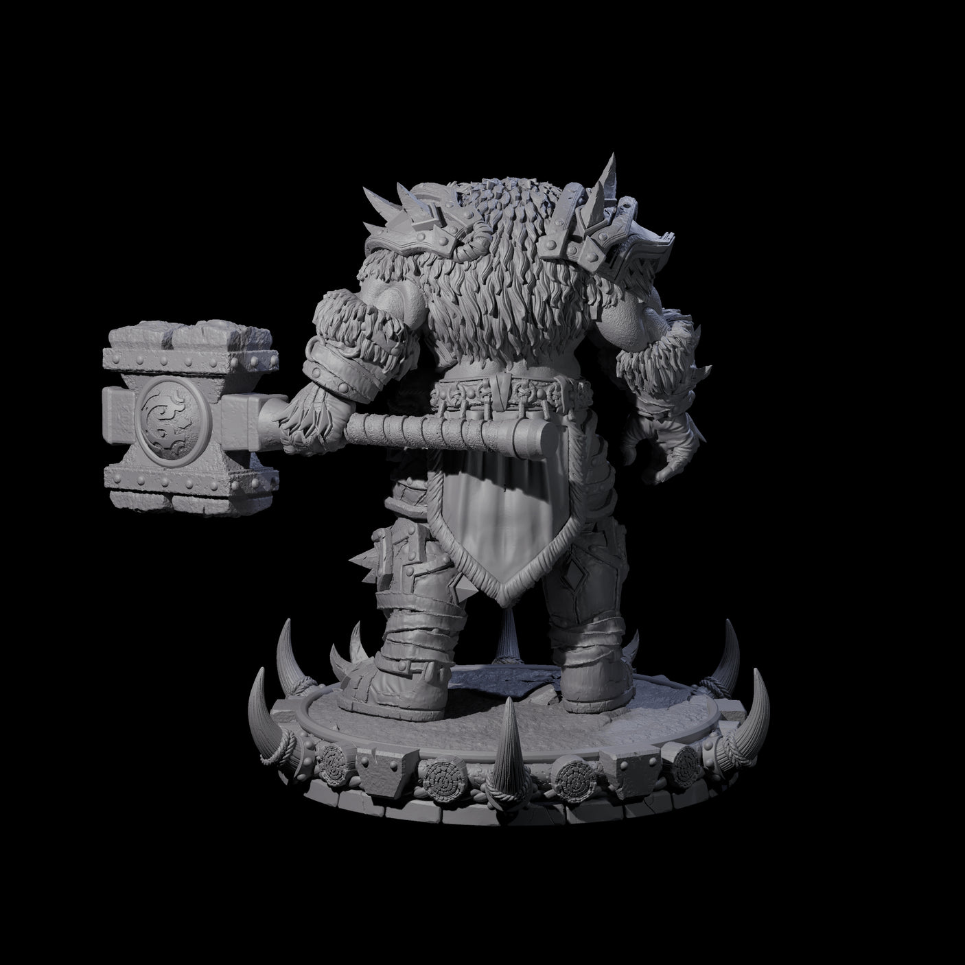 Frostbane Orc M Miniature for Dungeons and Dragons, Pathfinder or other TTRPGs