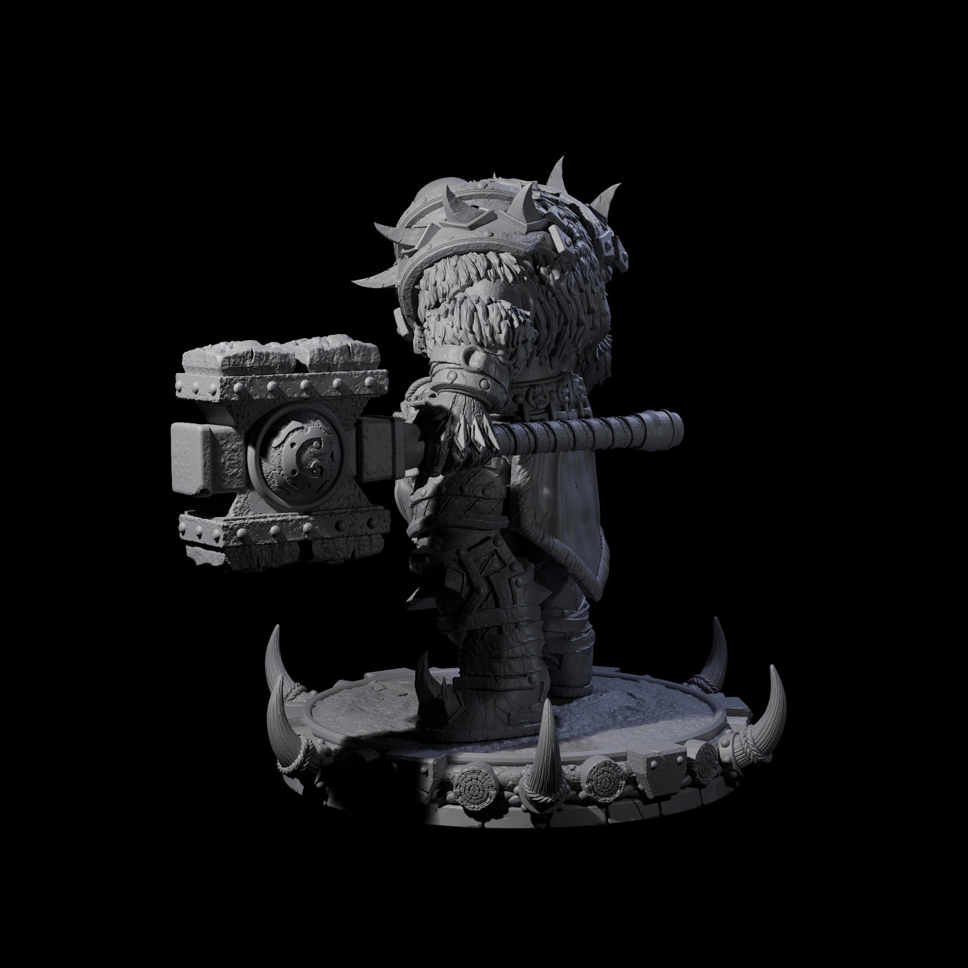 Frostbane Orc M Miniature for Dungeons and Dragons, Pathfinder or other TTRPGs