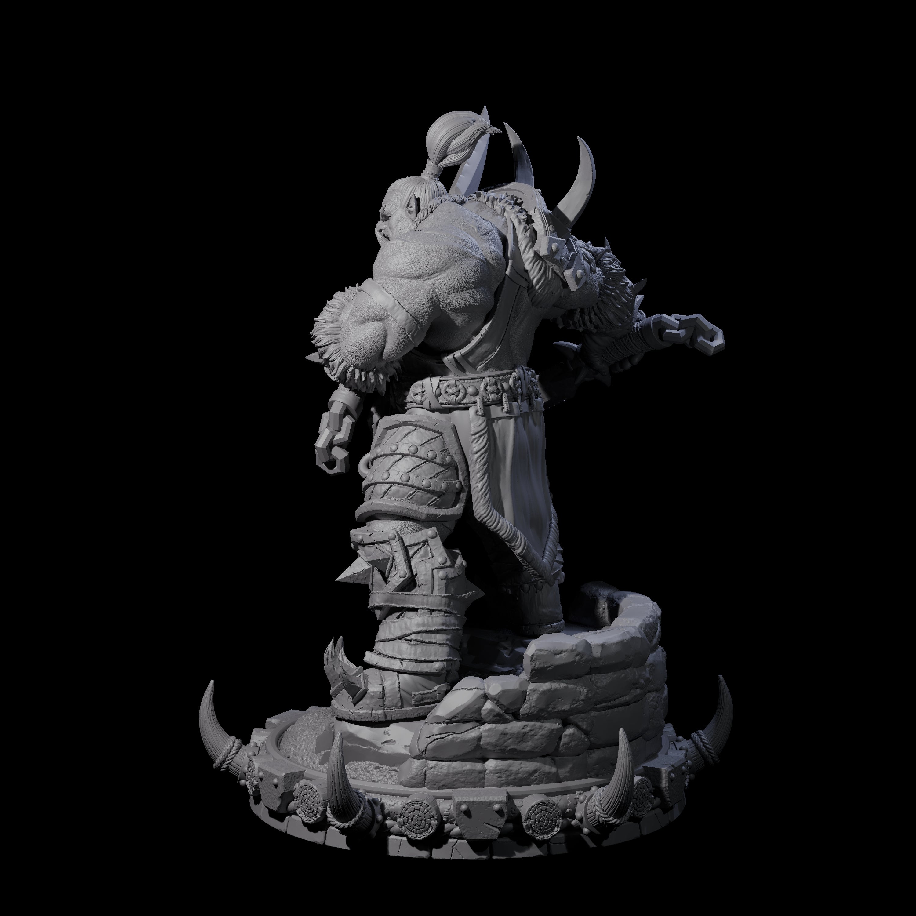 Frostbane Orc N Miniature for Dungeons and Dragons, Pathfinder or other TTRPGs