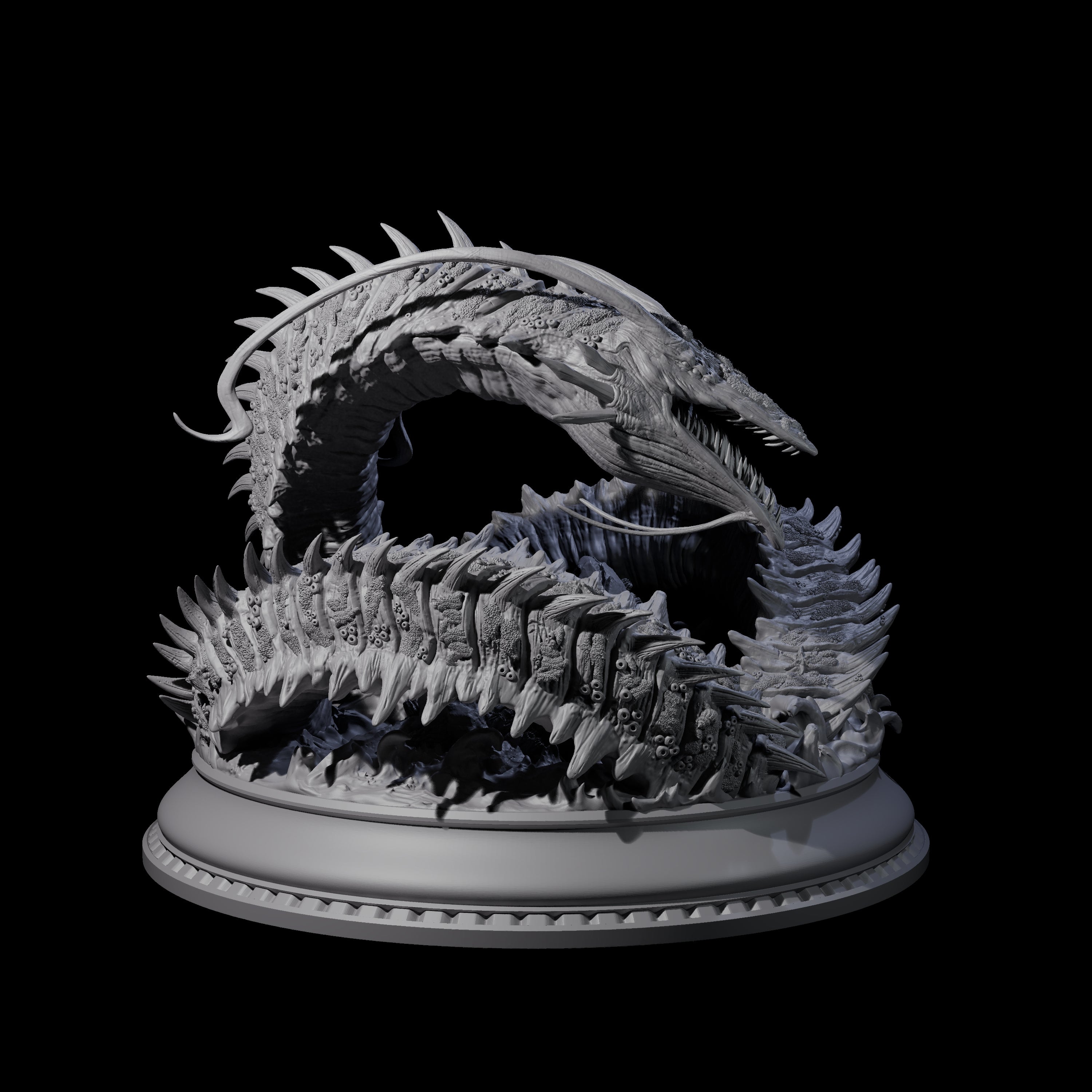 Frothing Leviathan Miniature for Dungeons and Dragons, Pathfinder or other TTRPGs