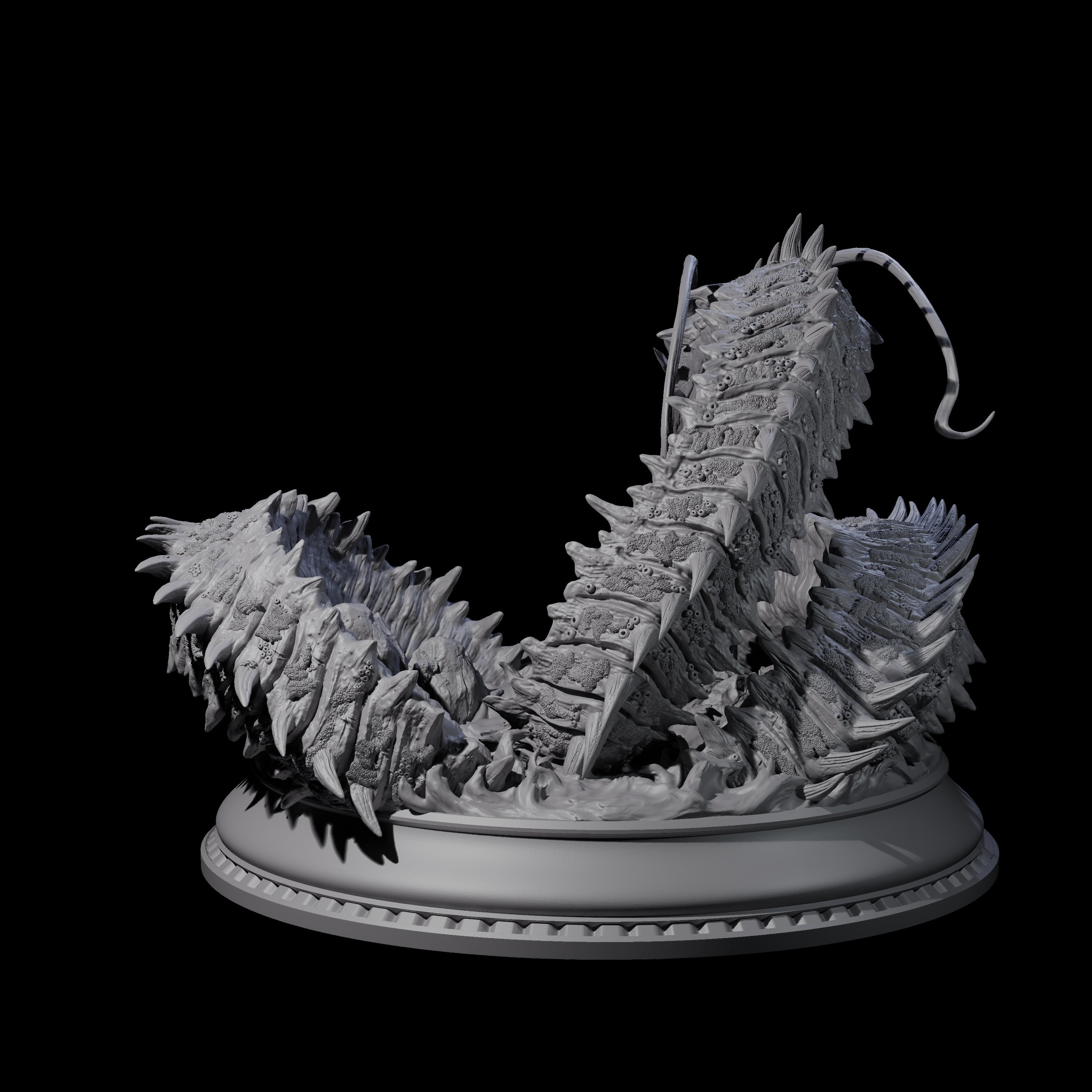 Frothing Leviathan Miniature for Dungeons and Dragons, Pathfinder or other TTRPGs