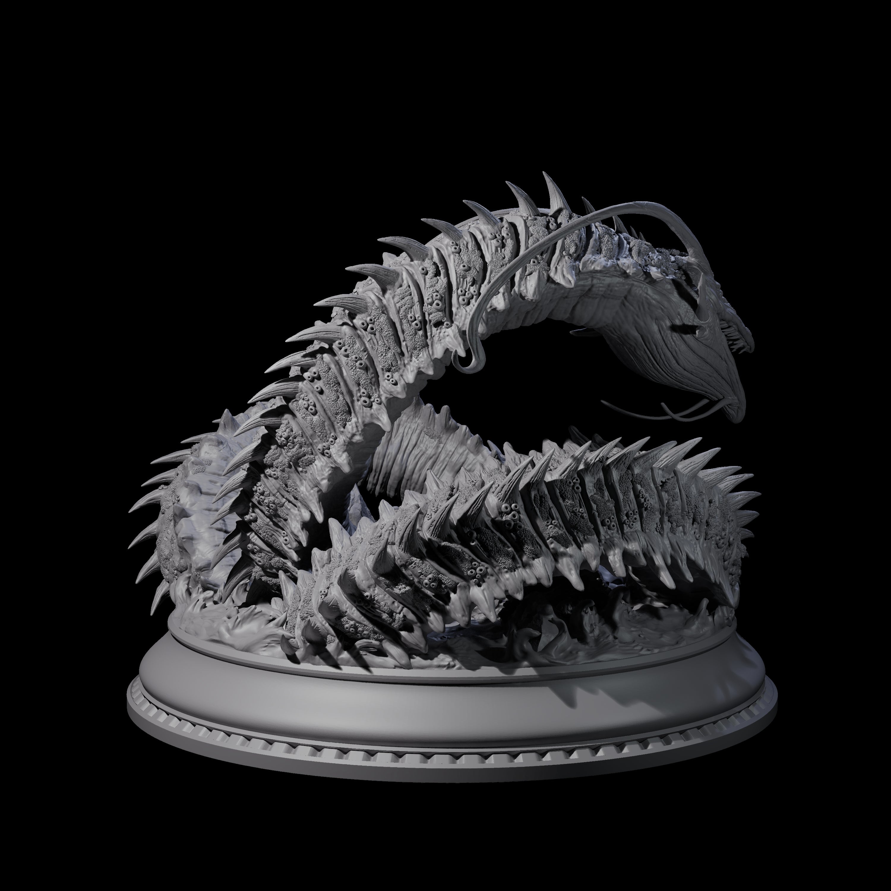 Frothing Leviathan Miniature for Dungeons and Dragons, Pathfinder or other TTRPGs