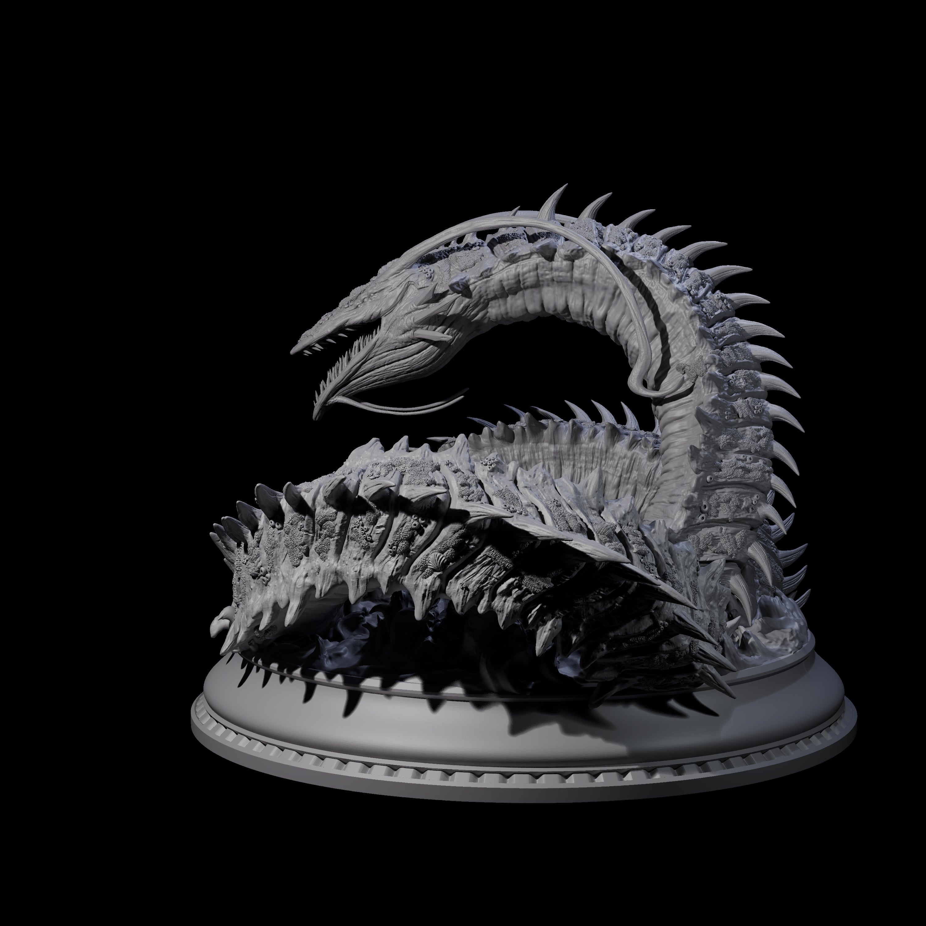 Frothing Leviathan Miniature for Dungeons and Dragons, Pathfinder or other TTRPGs