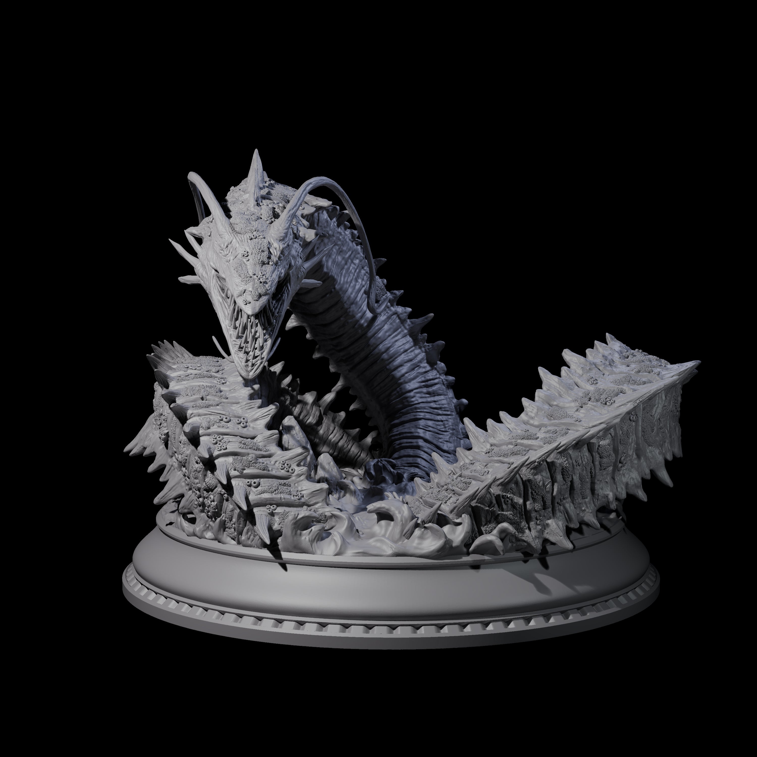 Frothing Leviathan Miniature for Dungeons and Dragons, Pathfinder or other TTRPGs