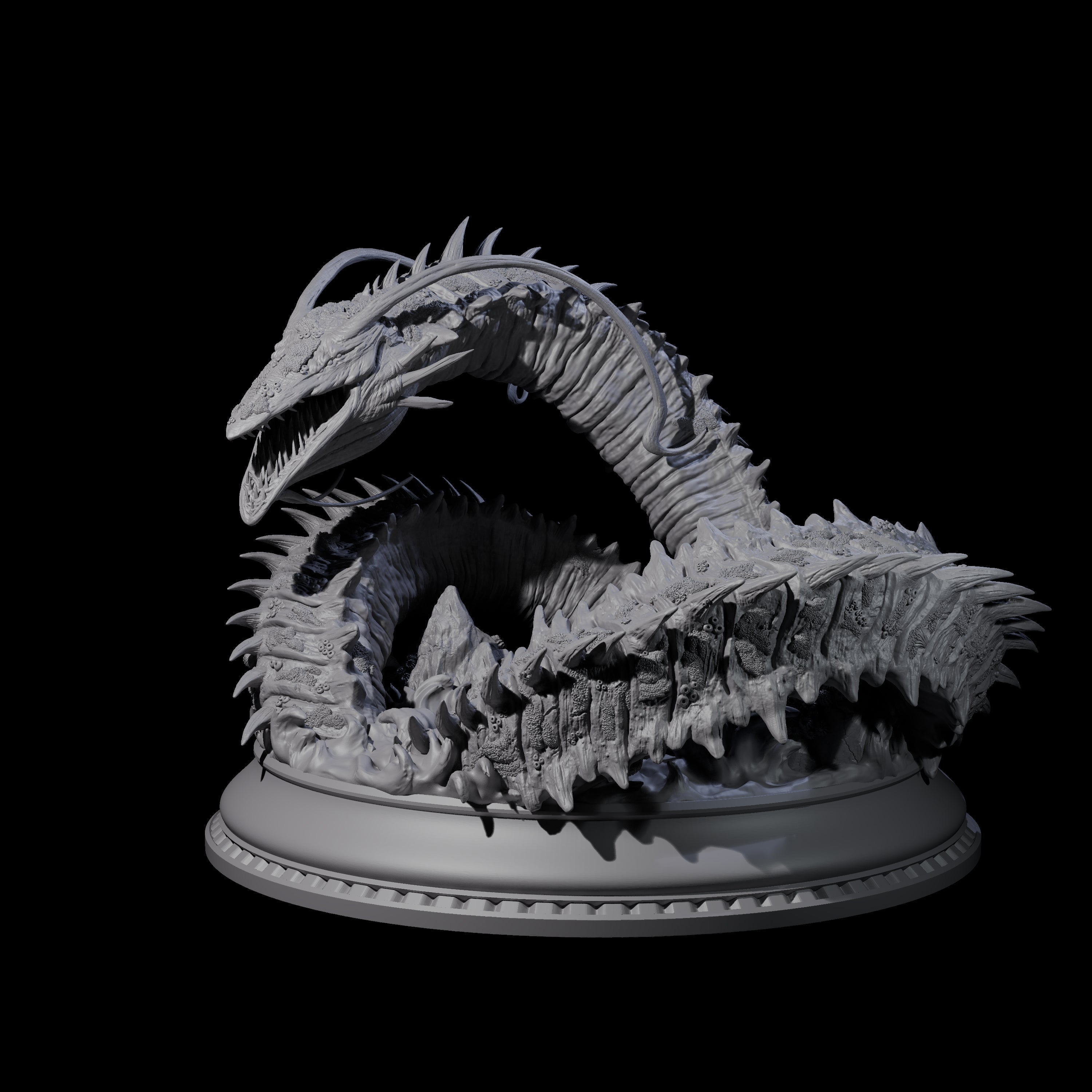 Frothing Leviathan Miniature for Dungeons and Dragons, Pathfinder or other TTRPGs