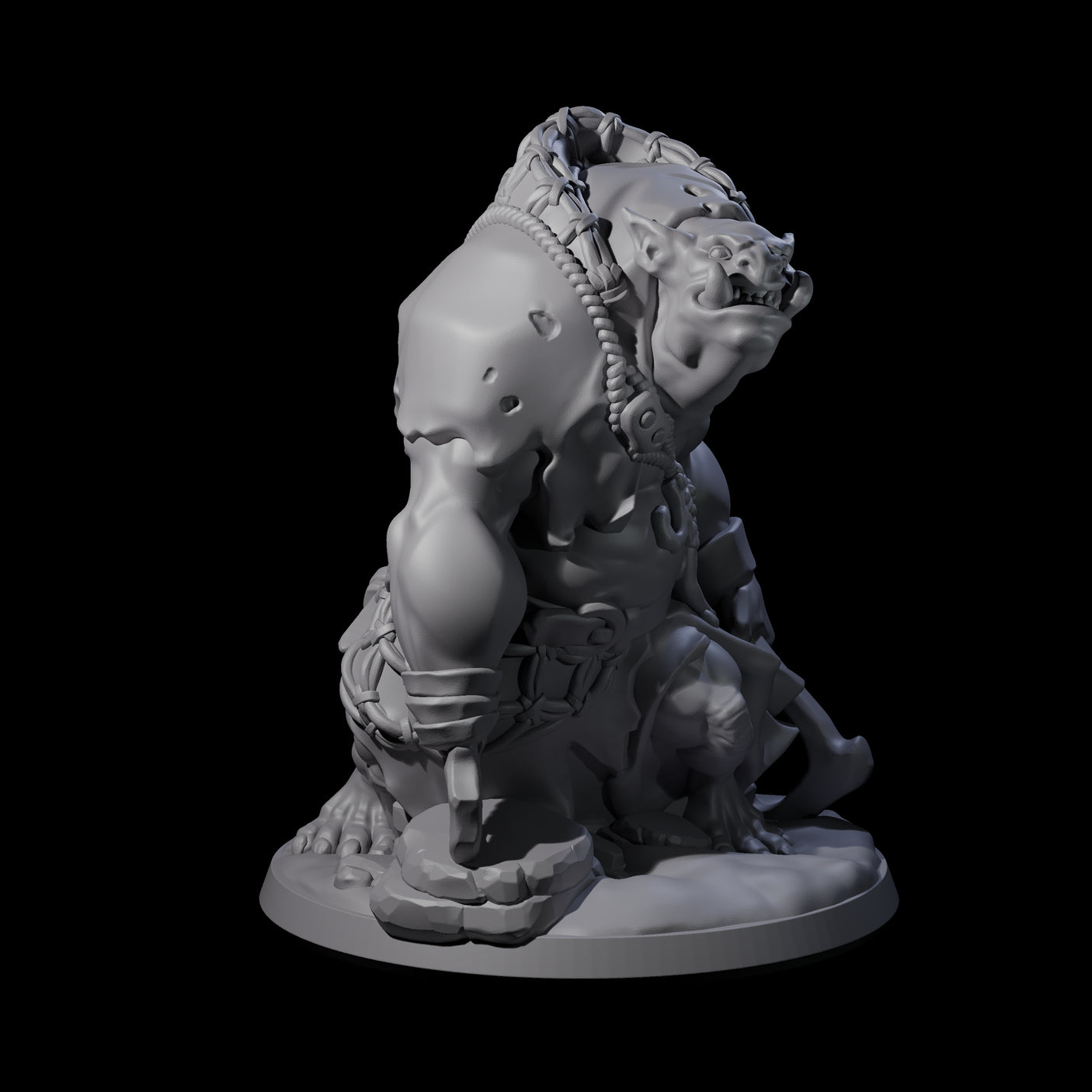 Frothing Ogre A Miniature for Dungeons and Dragons, Pathfinder or other TTRPGs