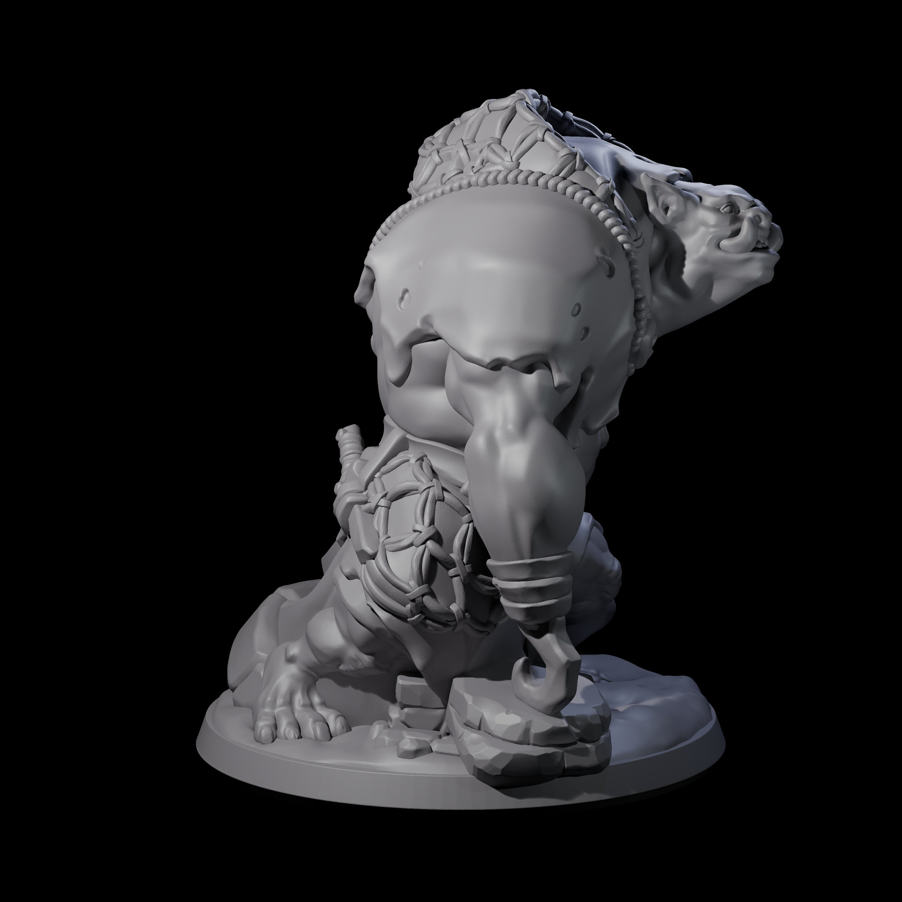 Frothing Ogre A Miniature for Dungeons and Dragons, Pathfinder or other TTRPGs