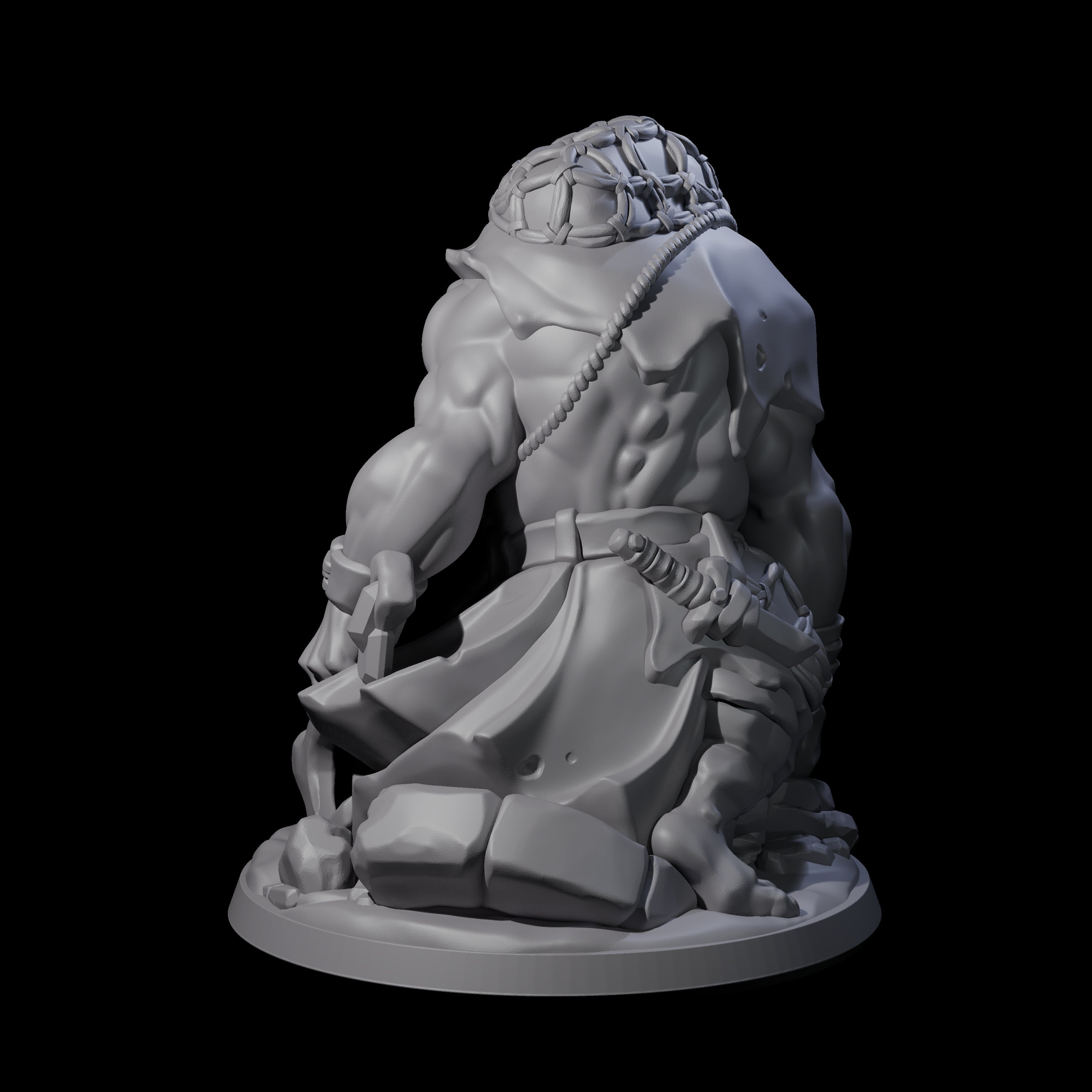 Frothing Ogre A Miniature for Dungeons and Dragons, Pathfinder or other TTRPGs
